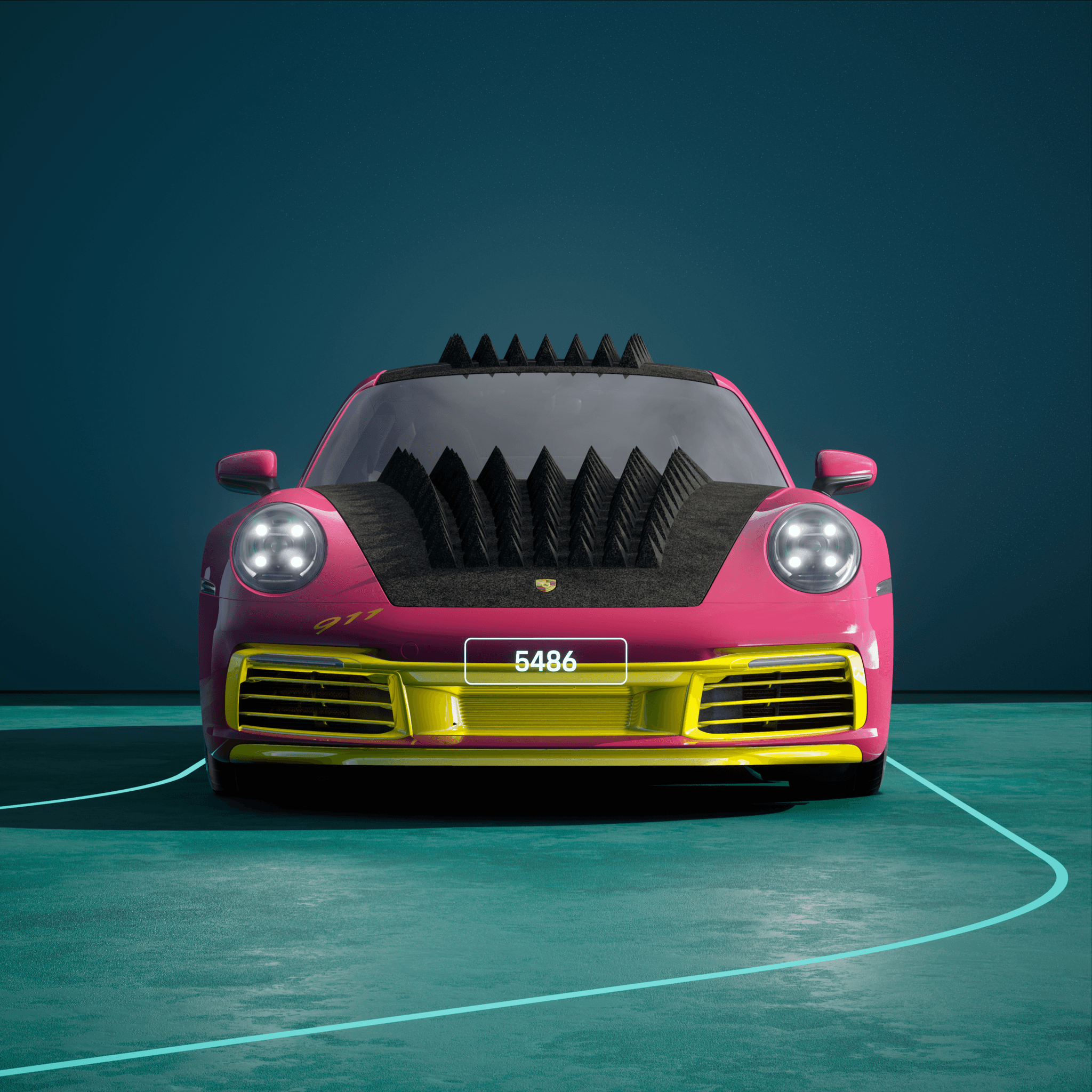 The PORSCHΞ 911 5486 image in phase