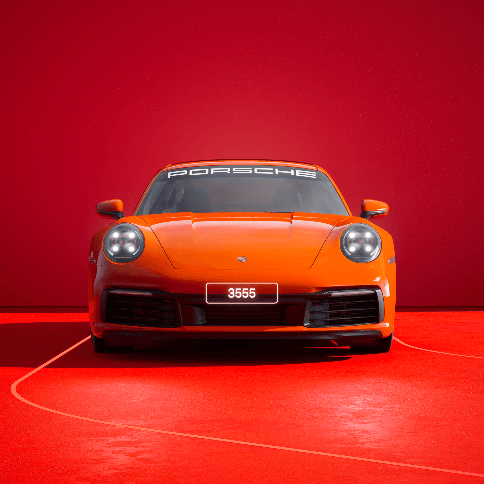 The PORSCHΞ 911 3555 image in phase