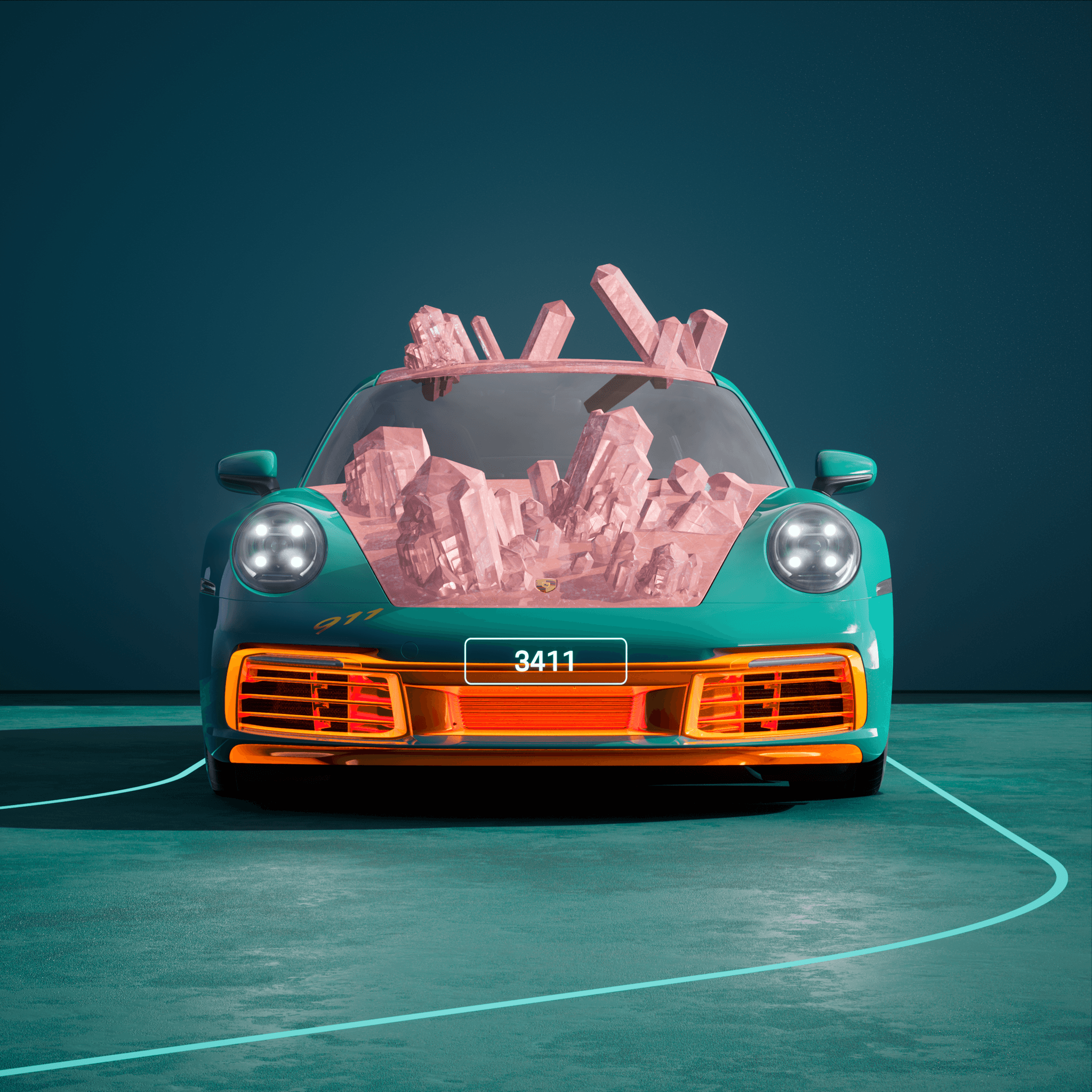 The PORSCHΞ 911 3411 image in phase