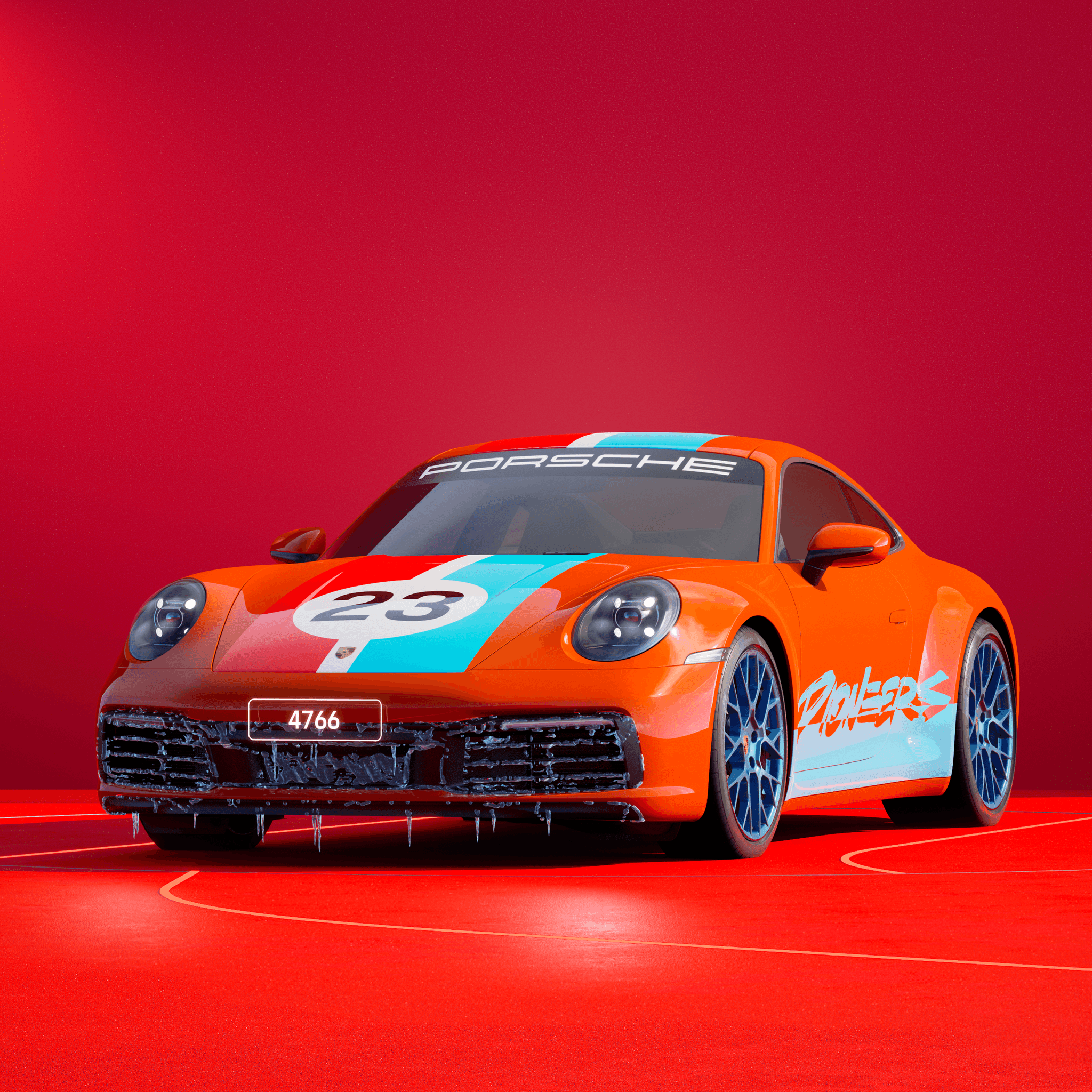 The PORSCHΞ 911 4766 image in phase