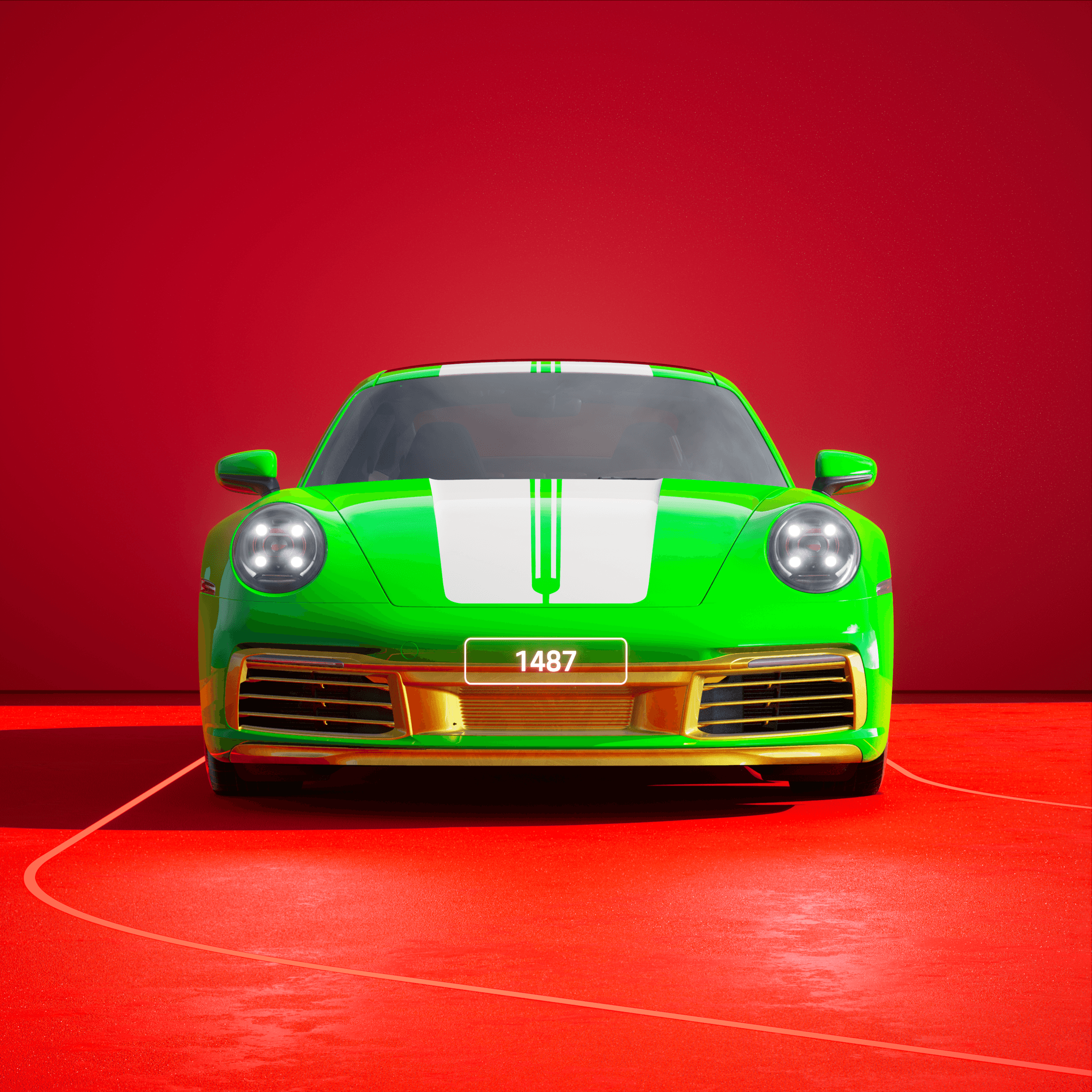 The PORSCHΞ 911 1487 image in phase