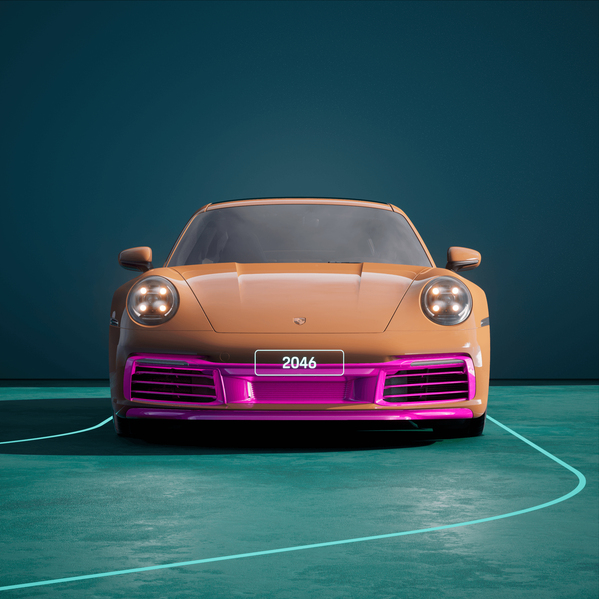 The PORSCHΞ 911 2046 image in phase