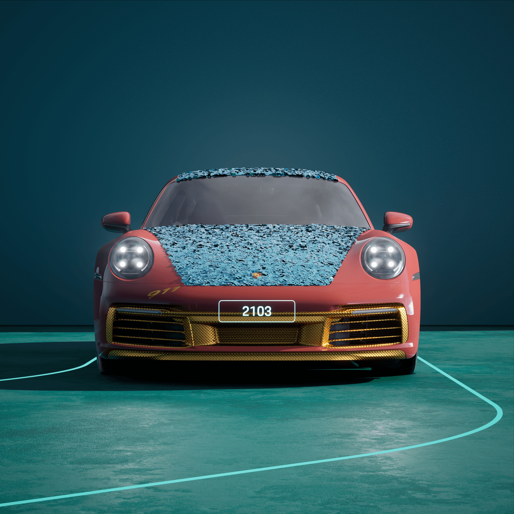 The PORSCHΞ 911 2103 image in phase