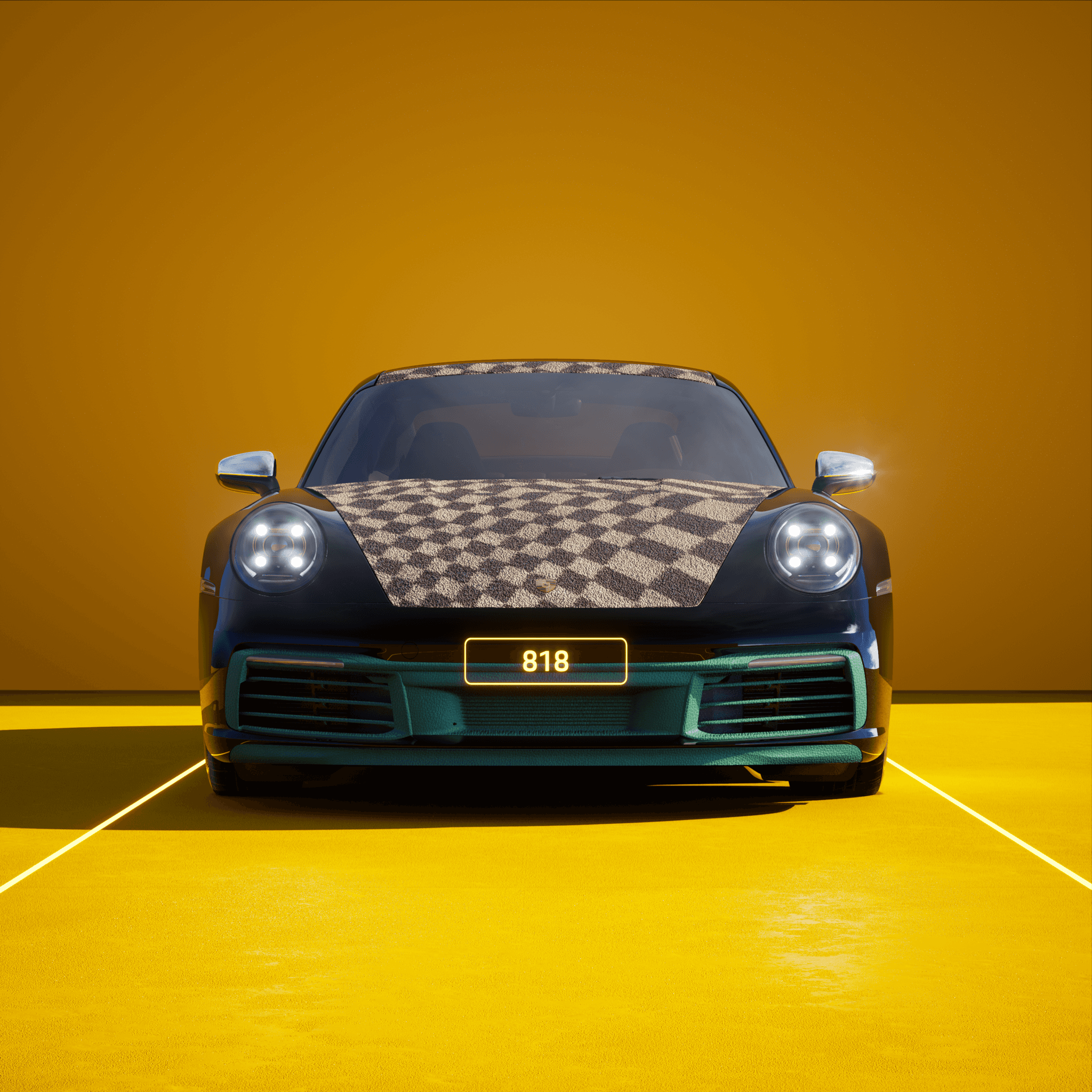 The PORSCHΞ 911 818 image in phase