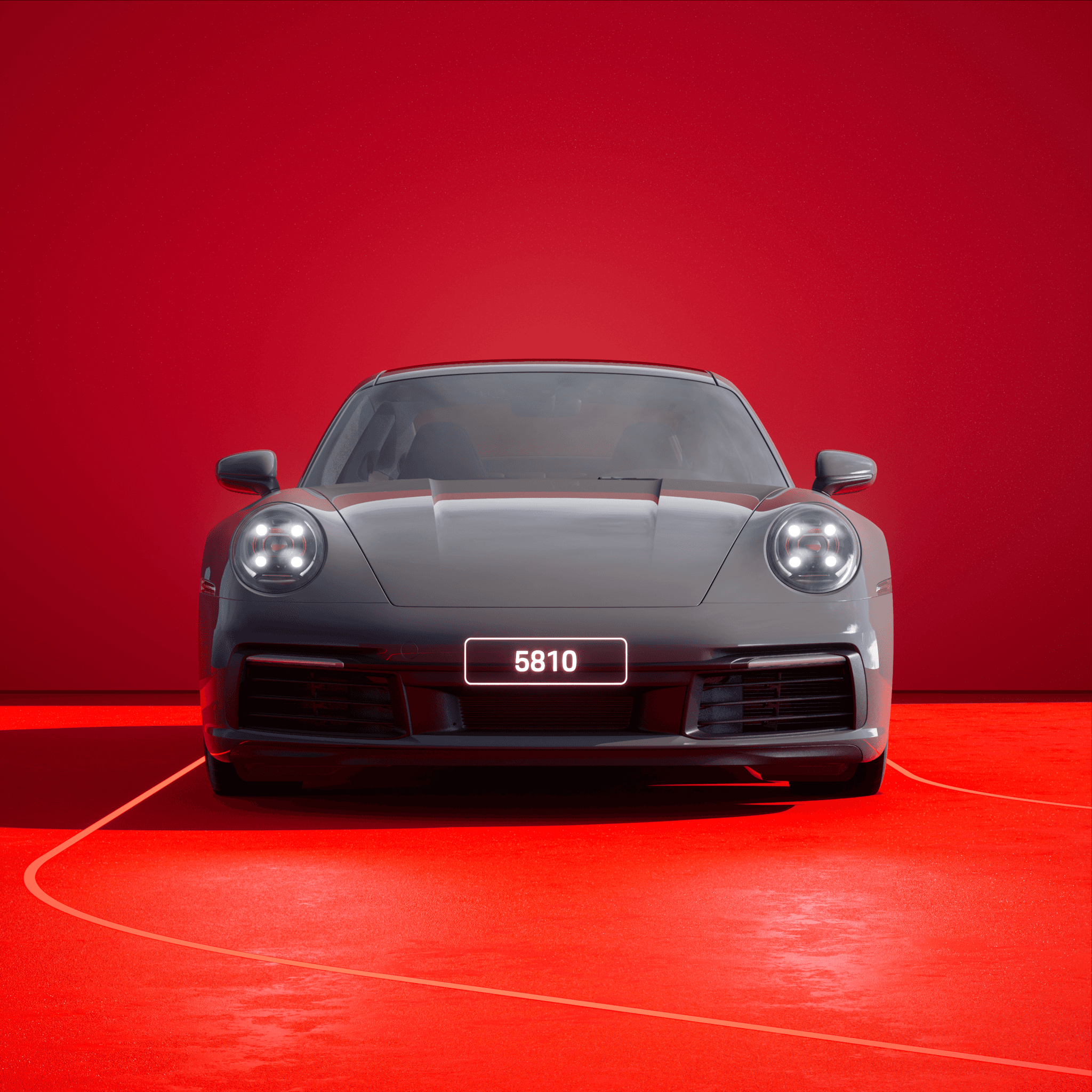 The PORSCHΞ 911 5810 image in phase