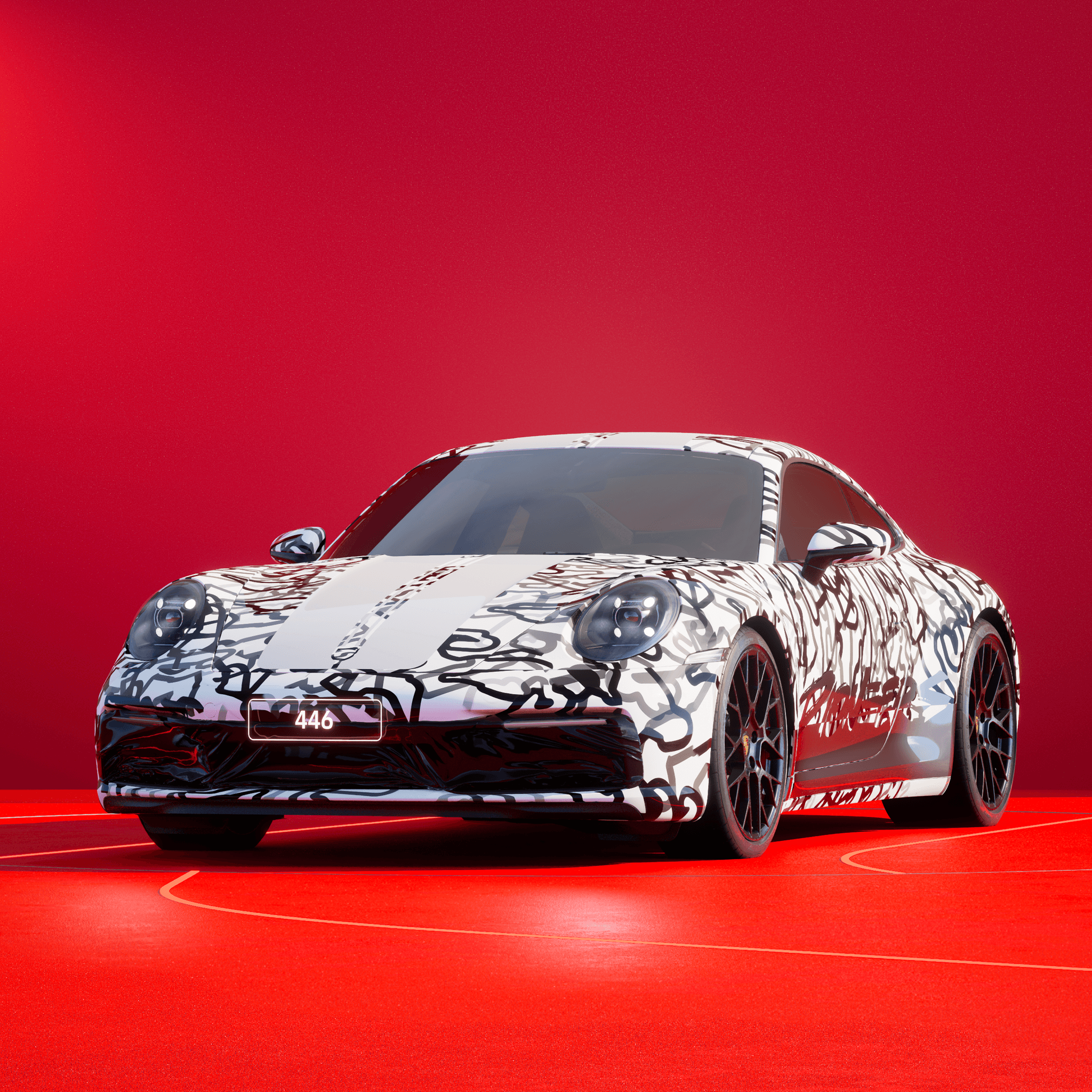 The PORSCHΞ 911 446 image in phase