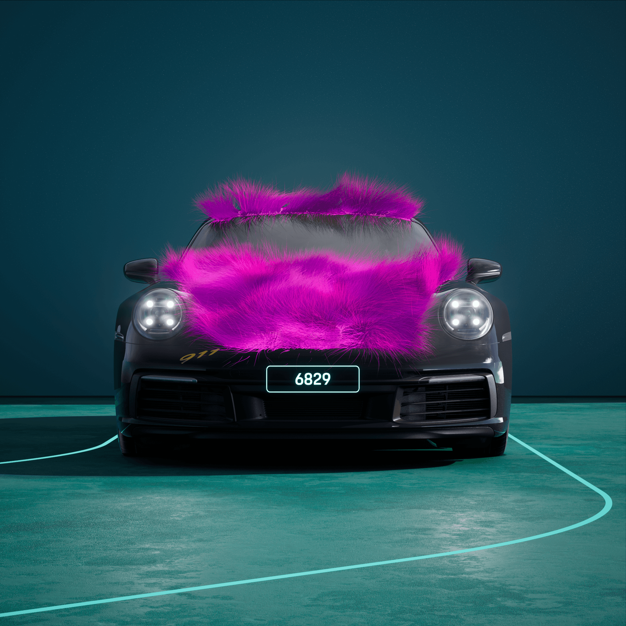 The PORSCHΞ 911 6829 image in phase