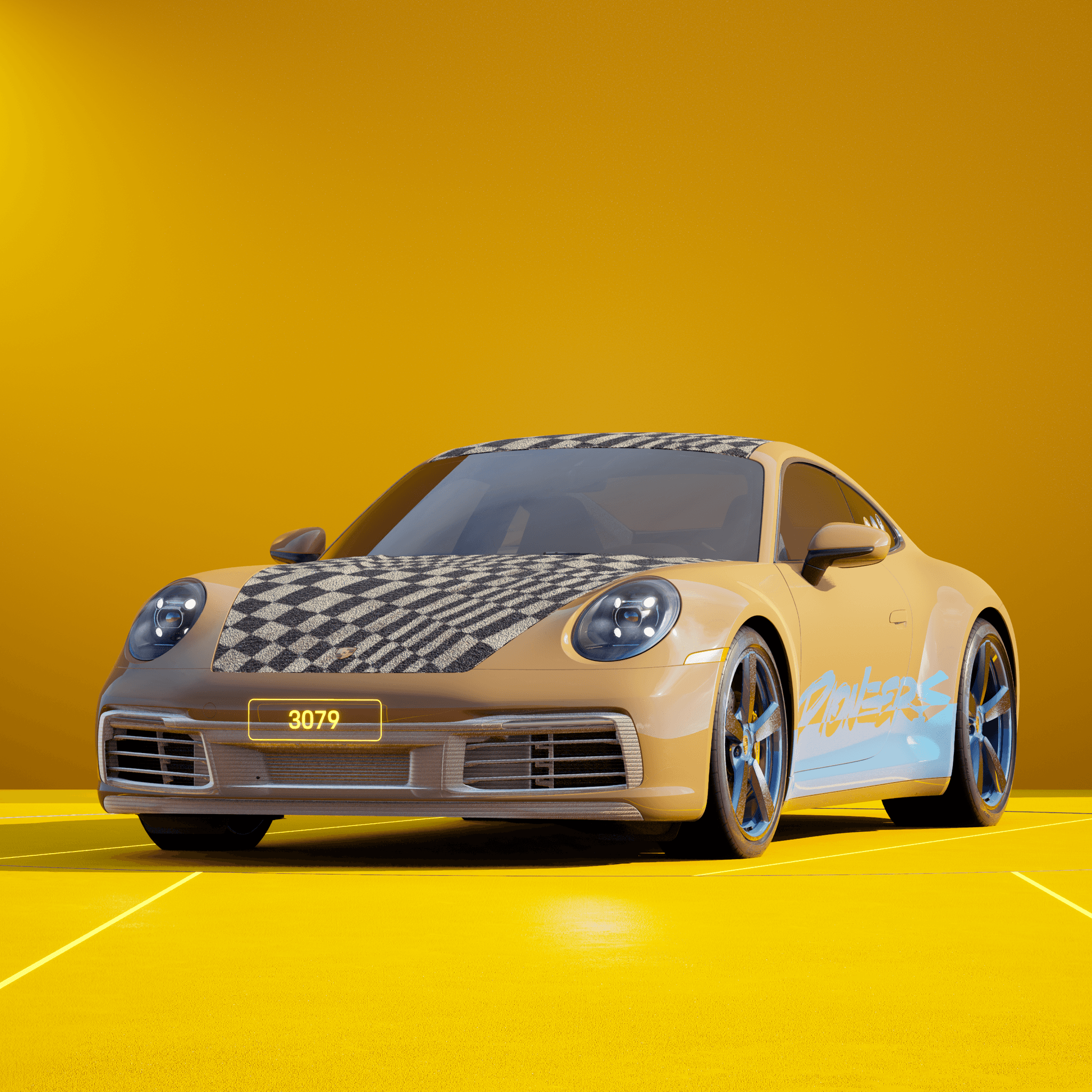 The PORSCHΞ 911 3079 image in phase