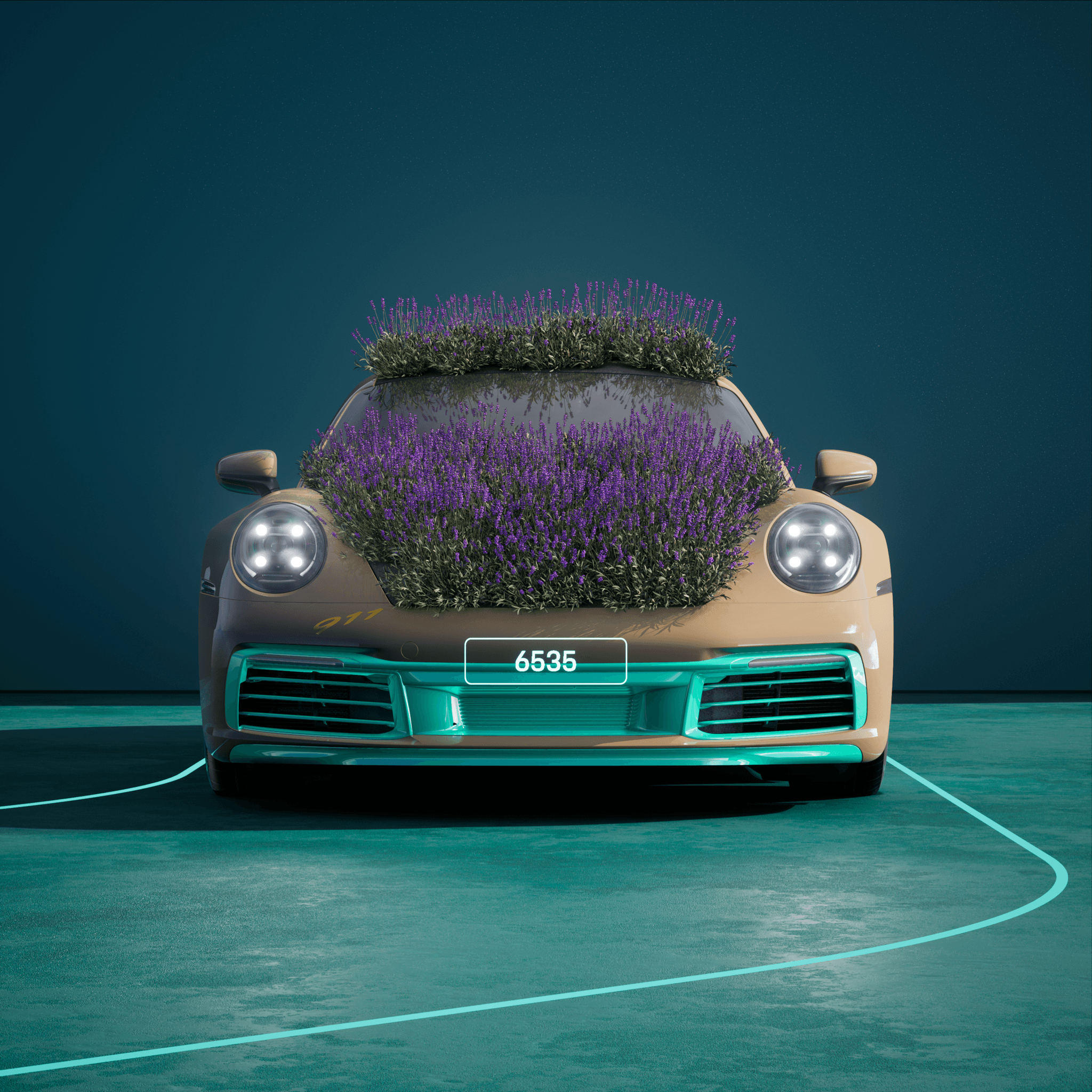 The PORSCHΞ 911 6535 image in phase