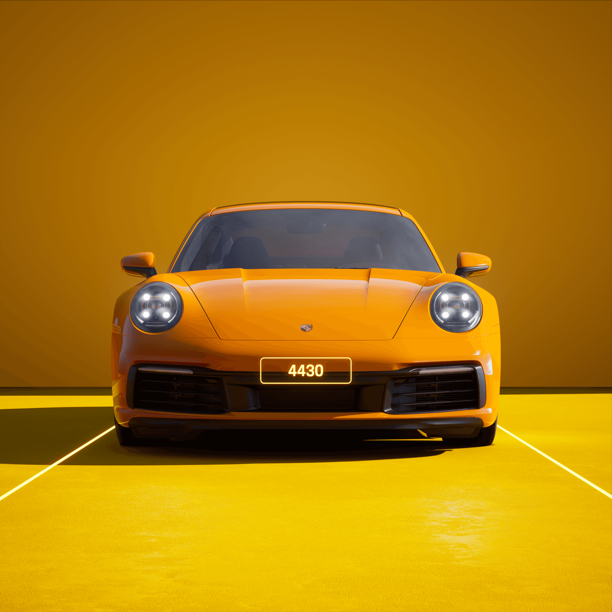 The PORSCHΞ 911 4430 image in phase