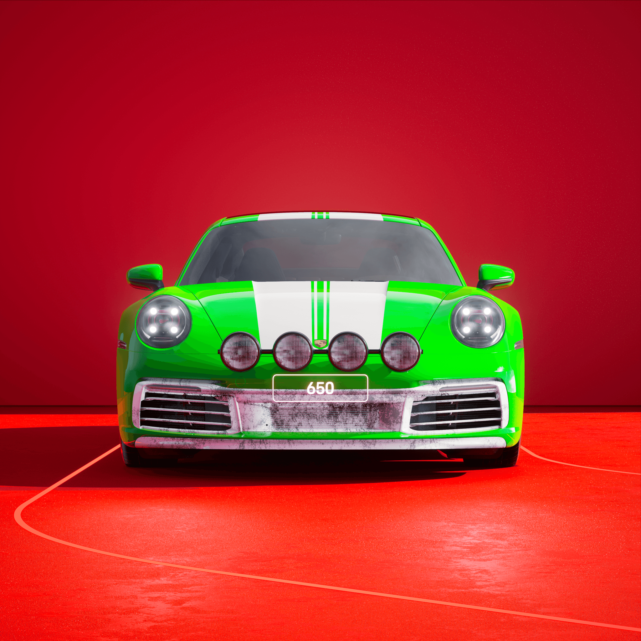 The PORSCHΞ 911 650 image in phase
