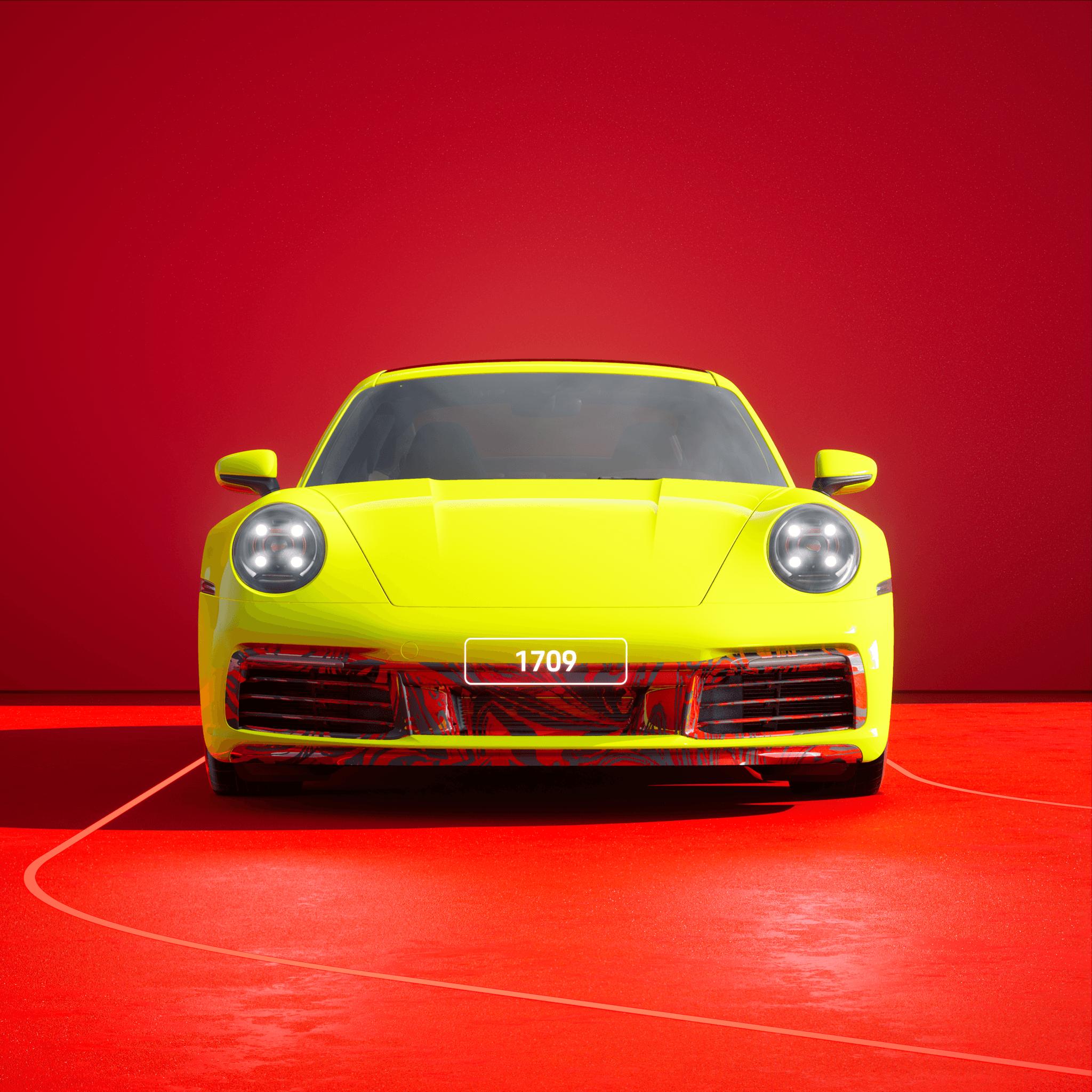 The PORSCHΞ 911 1709 image in phase