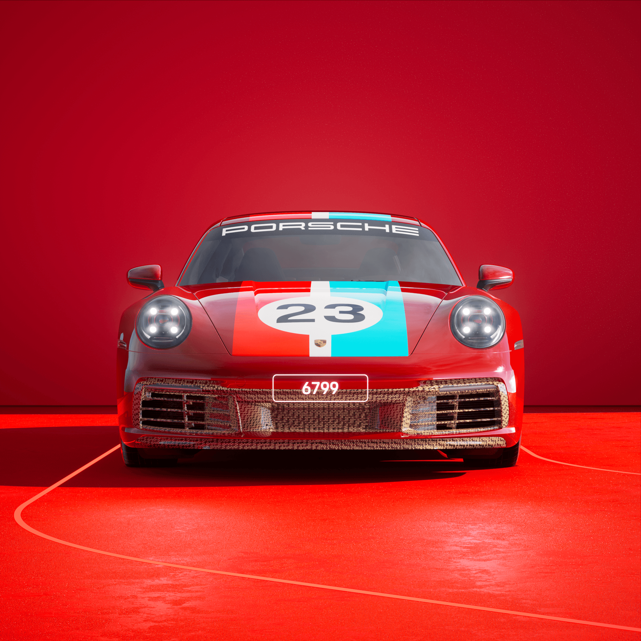 The PORSCHΞ 911 6799 image in phase