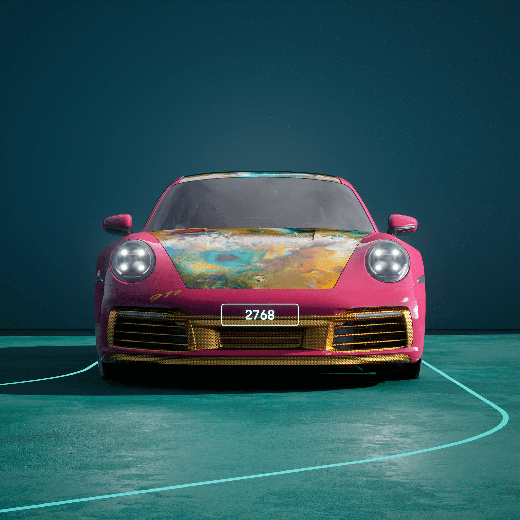 The PORSCHΞ 911 2768 image in phase