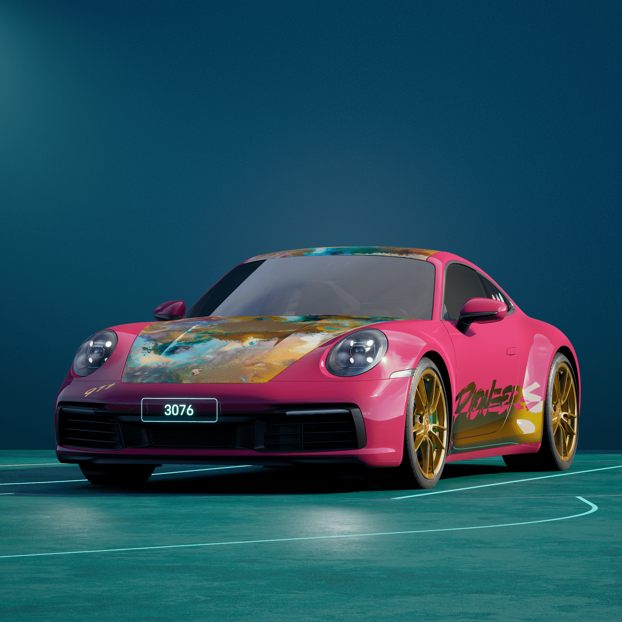 The PORSCHΞ 911 3076 image in phase