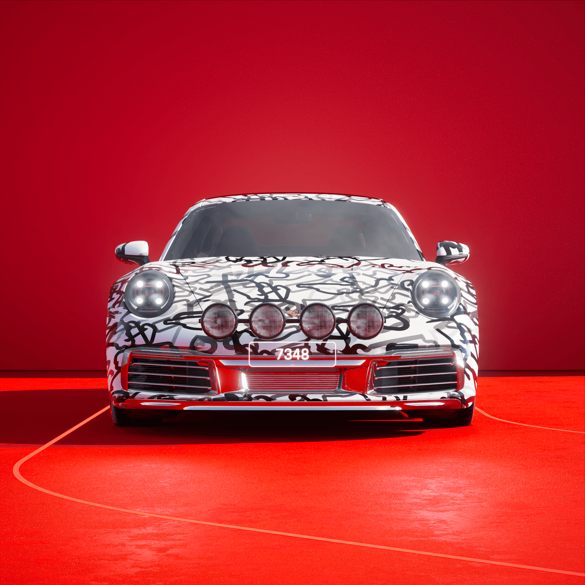The PORSCHΞ 911 7348 image in phase