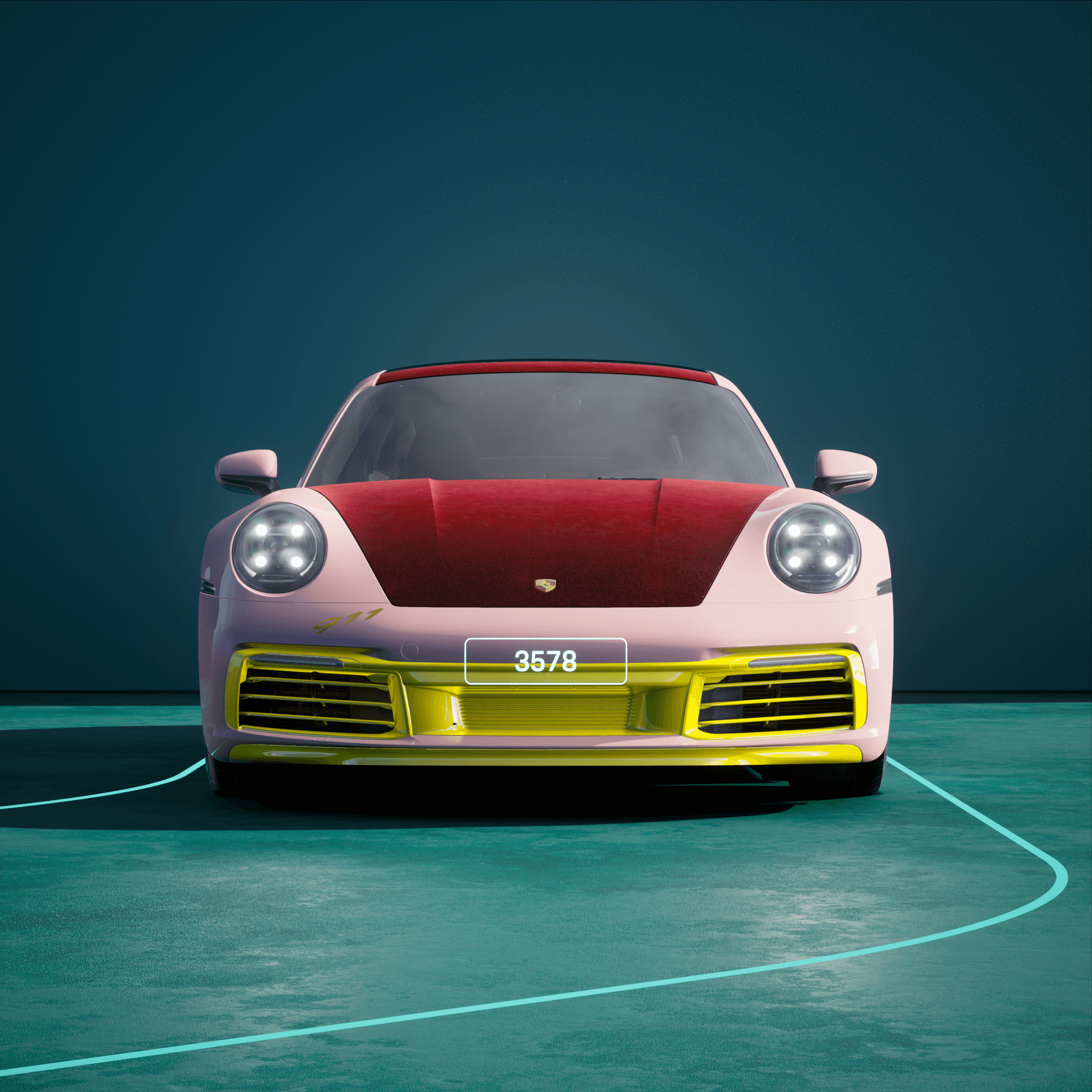 The PORSCHΞ 911 3578 image in phase