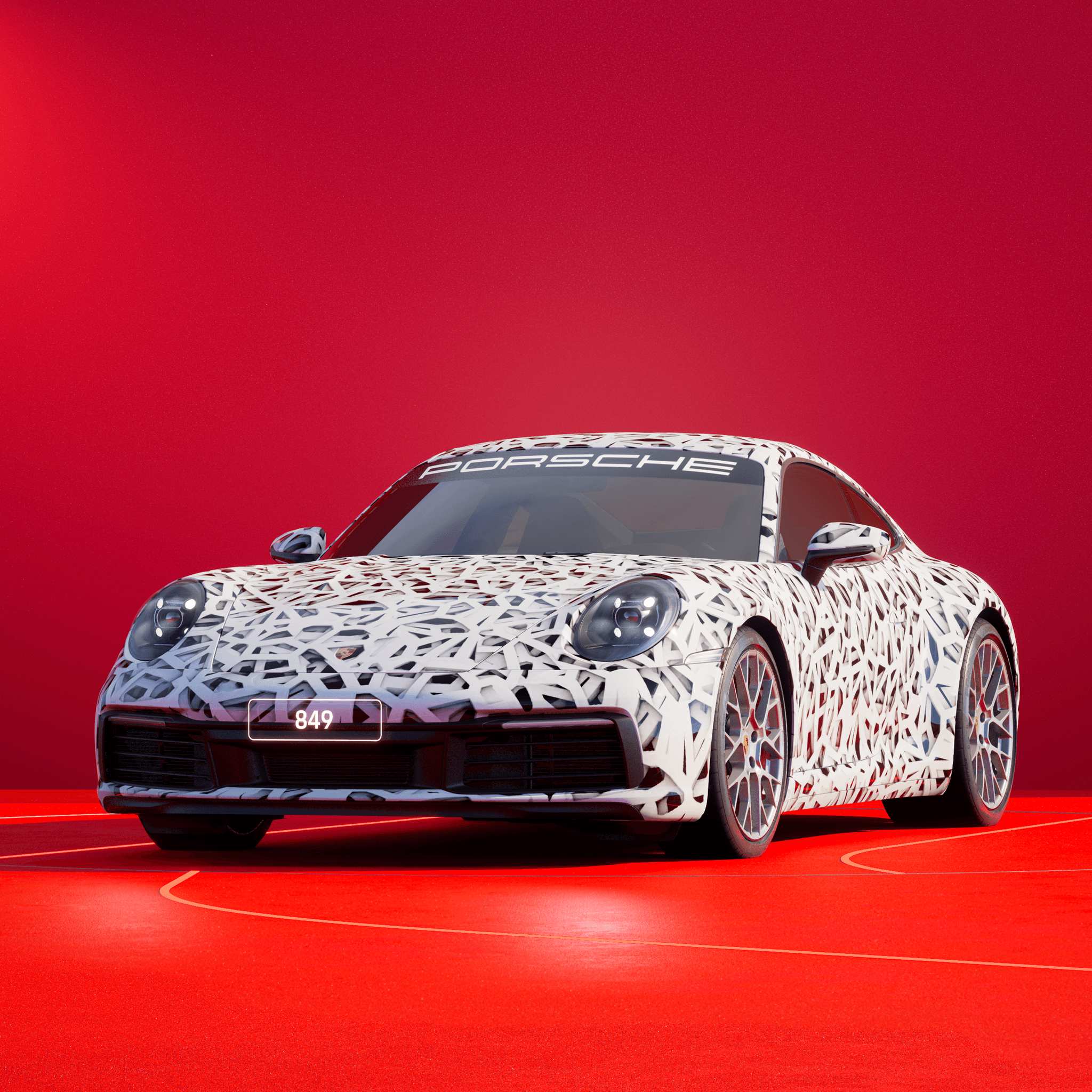 The PORSCHΞ 911 849 image in phase