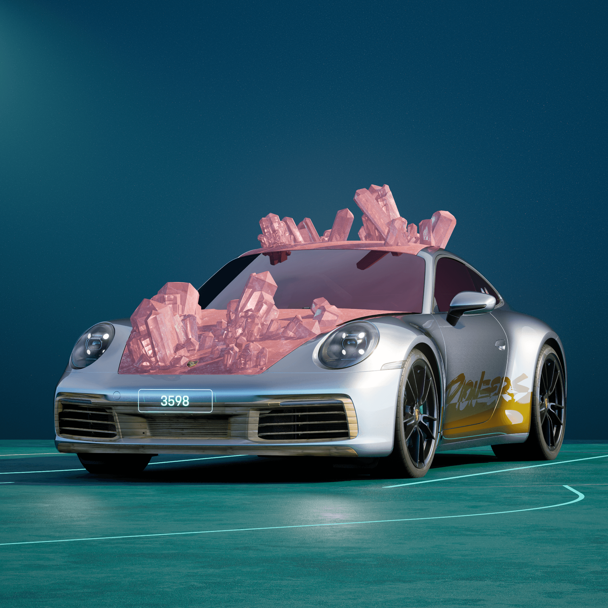 The PORSCHΞ 911 3598 image in phase