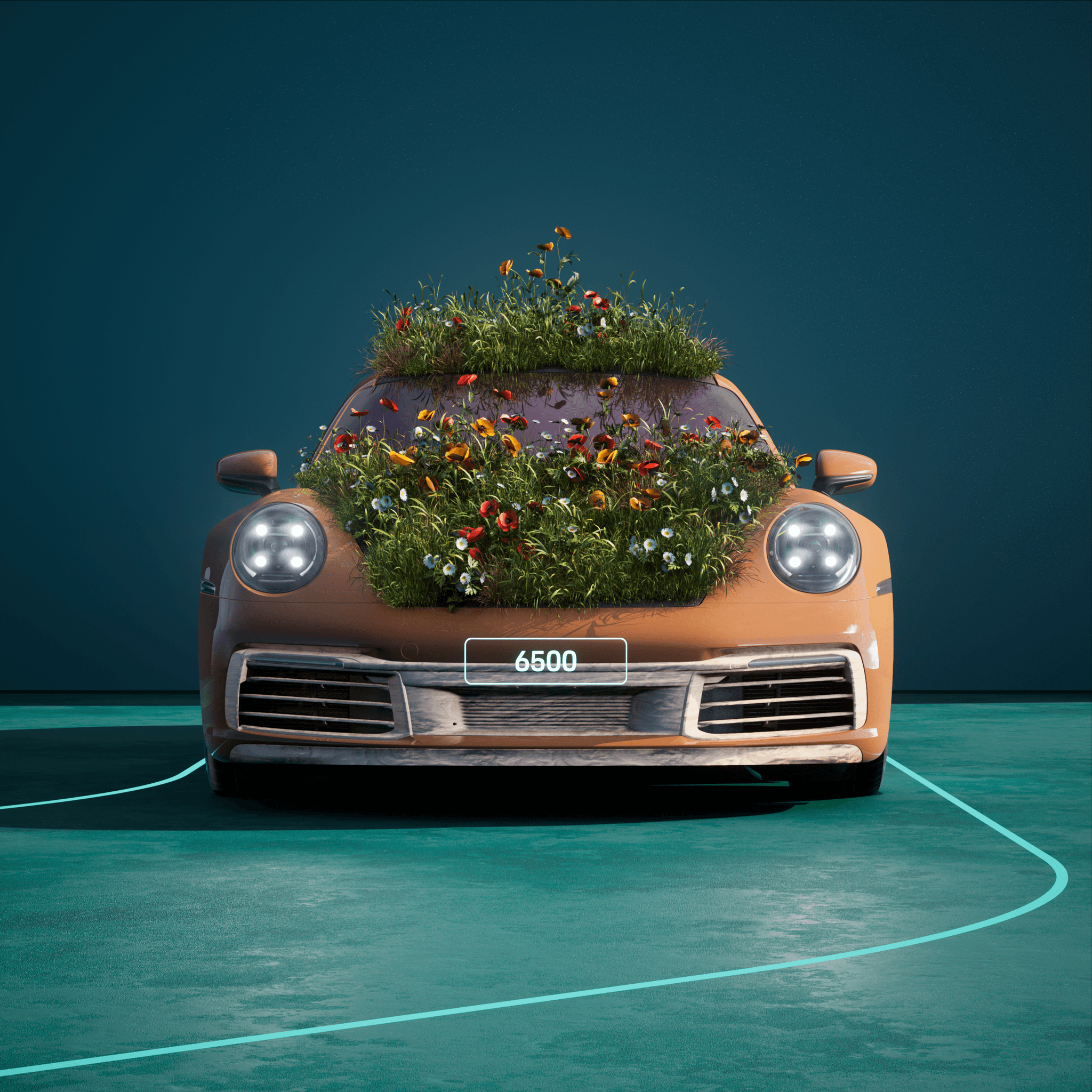 The PORSCHΞ 911 6500 image in phase