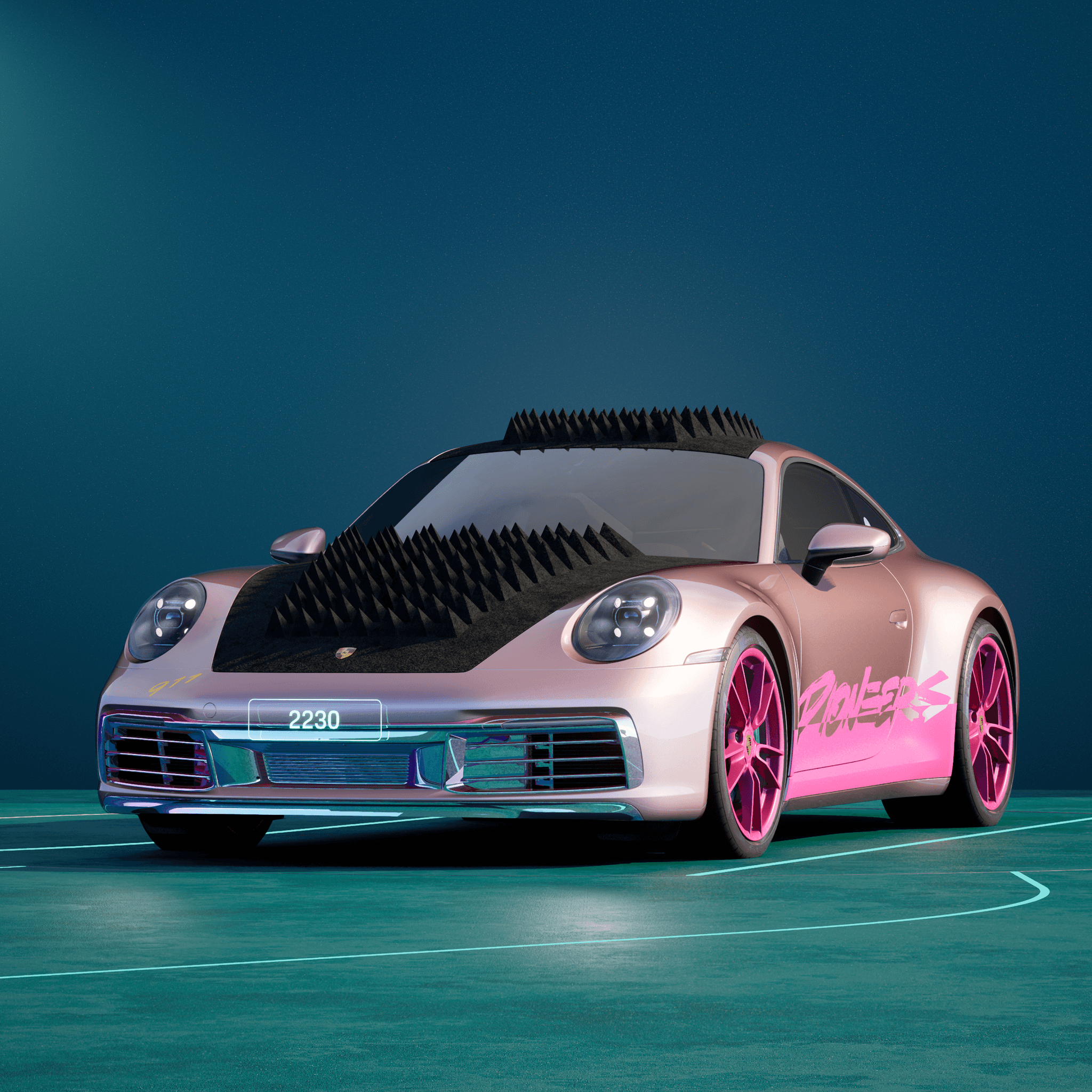 The PORSCHΞ 911 2230 image in phase