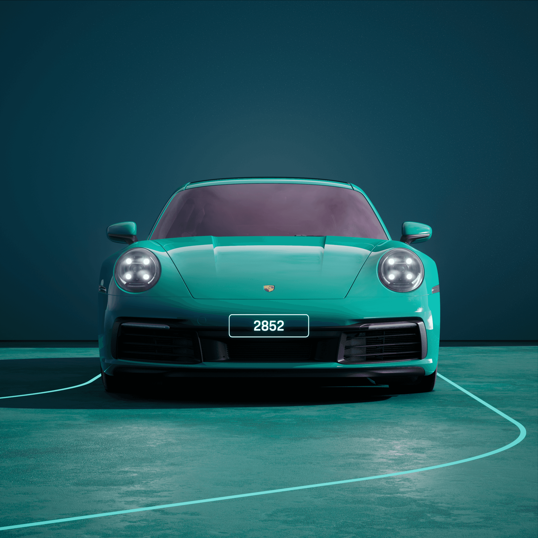 The PORSCHΞ 911 2852 image in phase