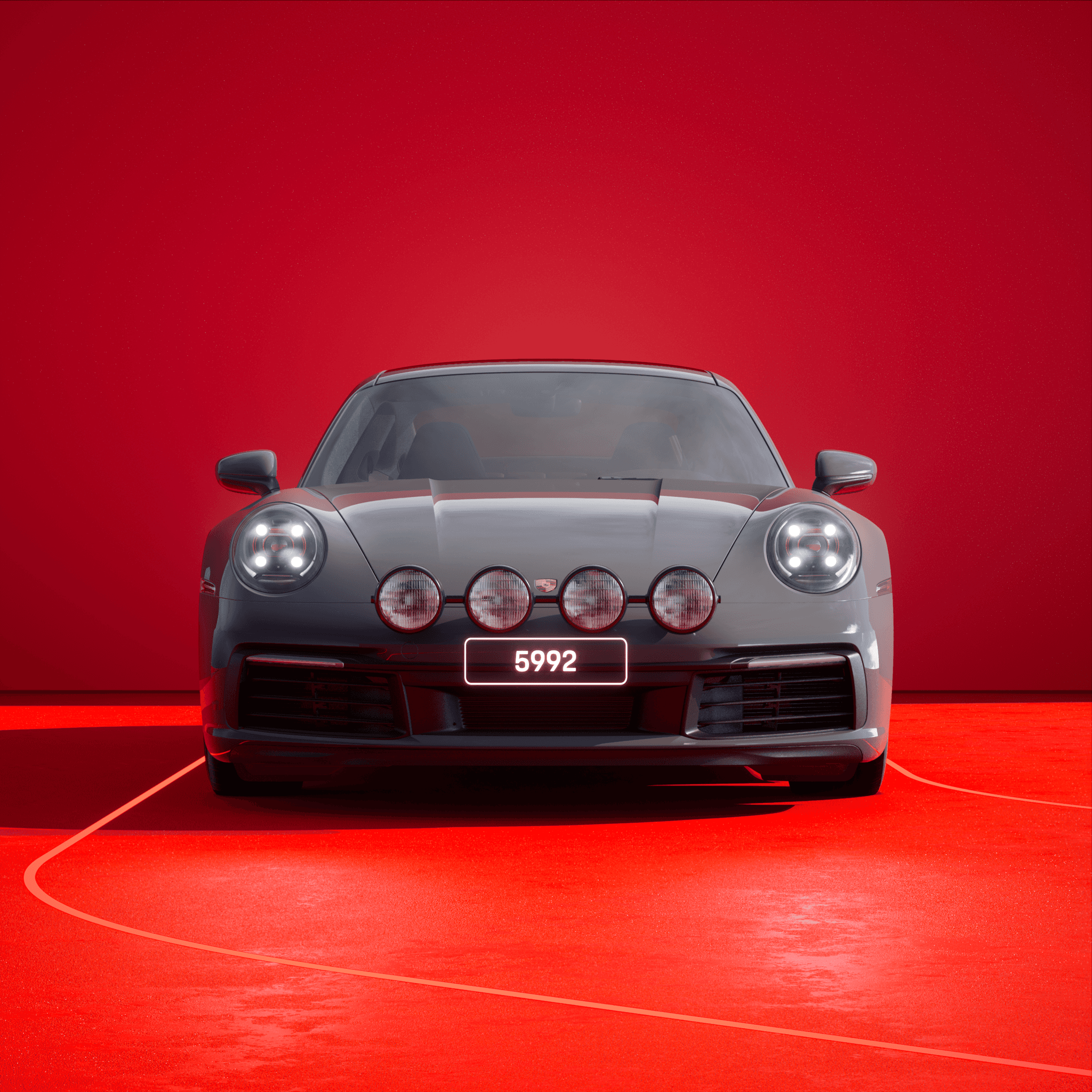 The PORSCHΞ 911 5992 image in phase