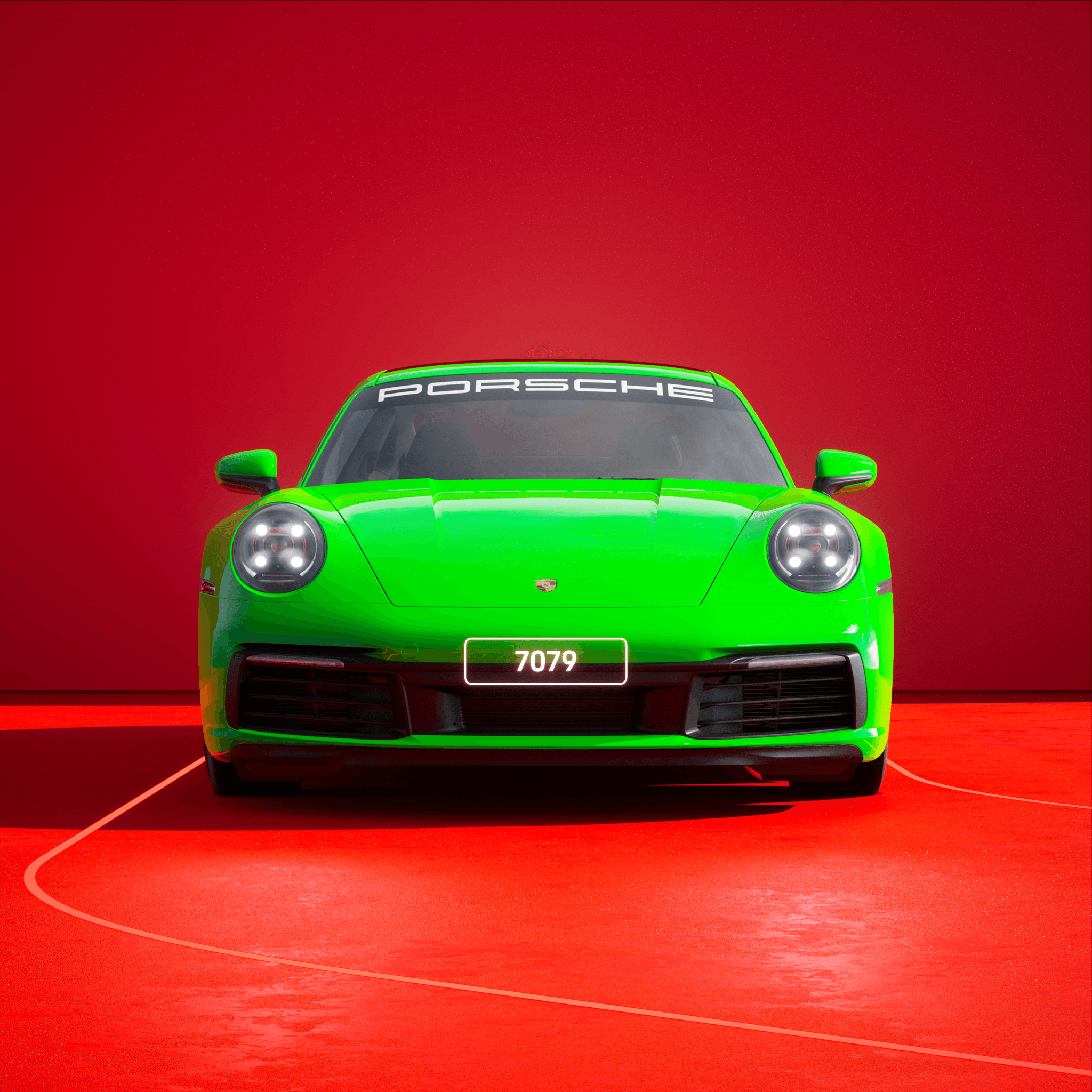 The PORSCHΞ 911 7079 image in phase