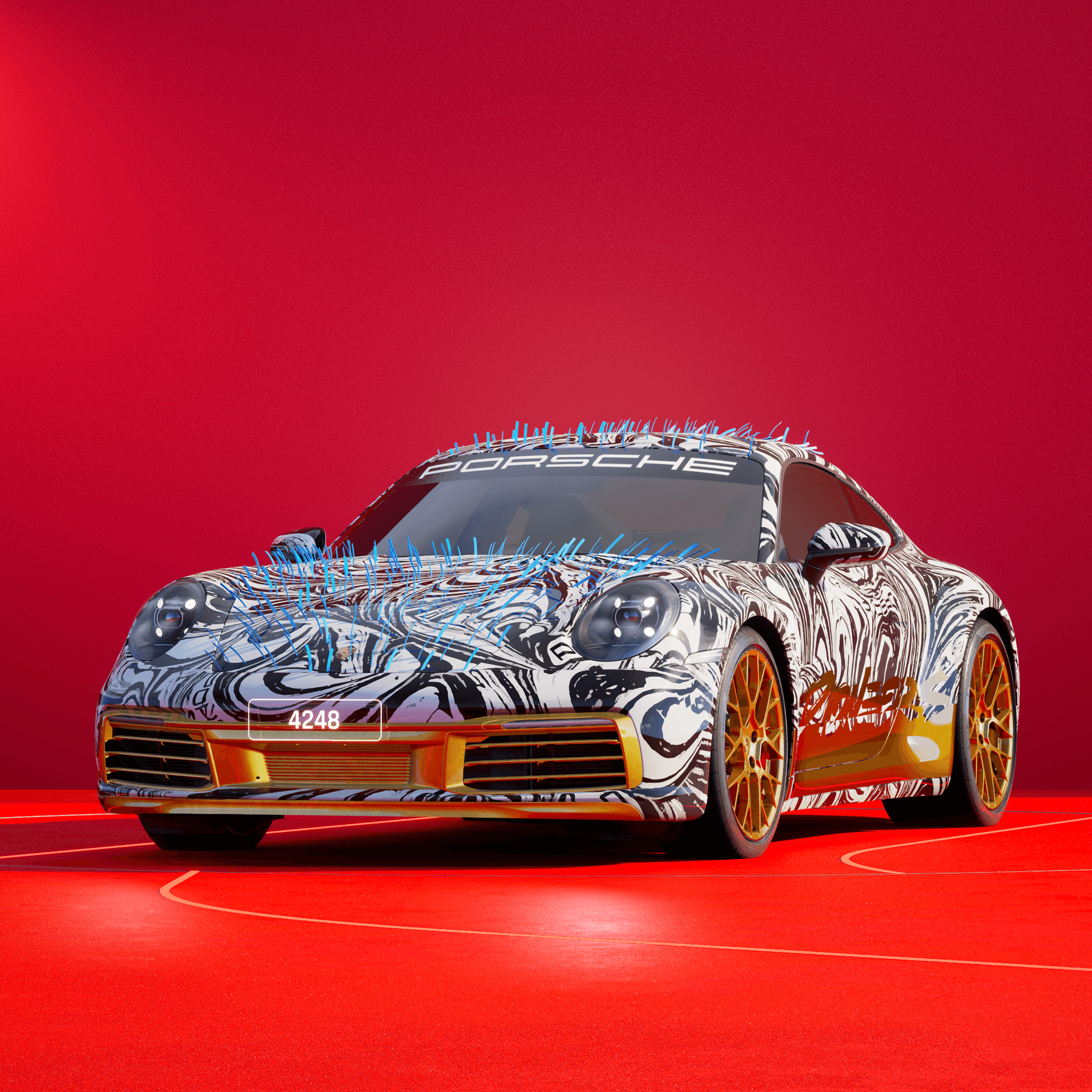 The PORSCHΞ 911 4248 image in phase