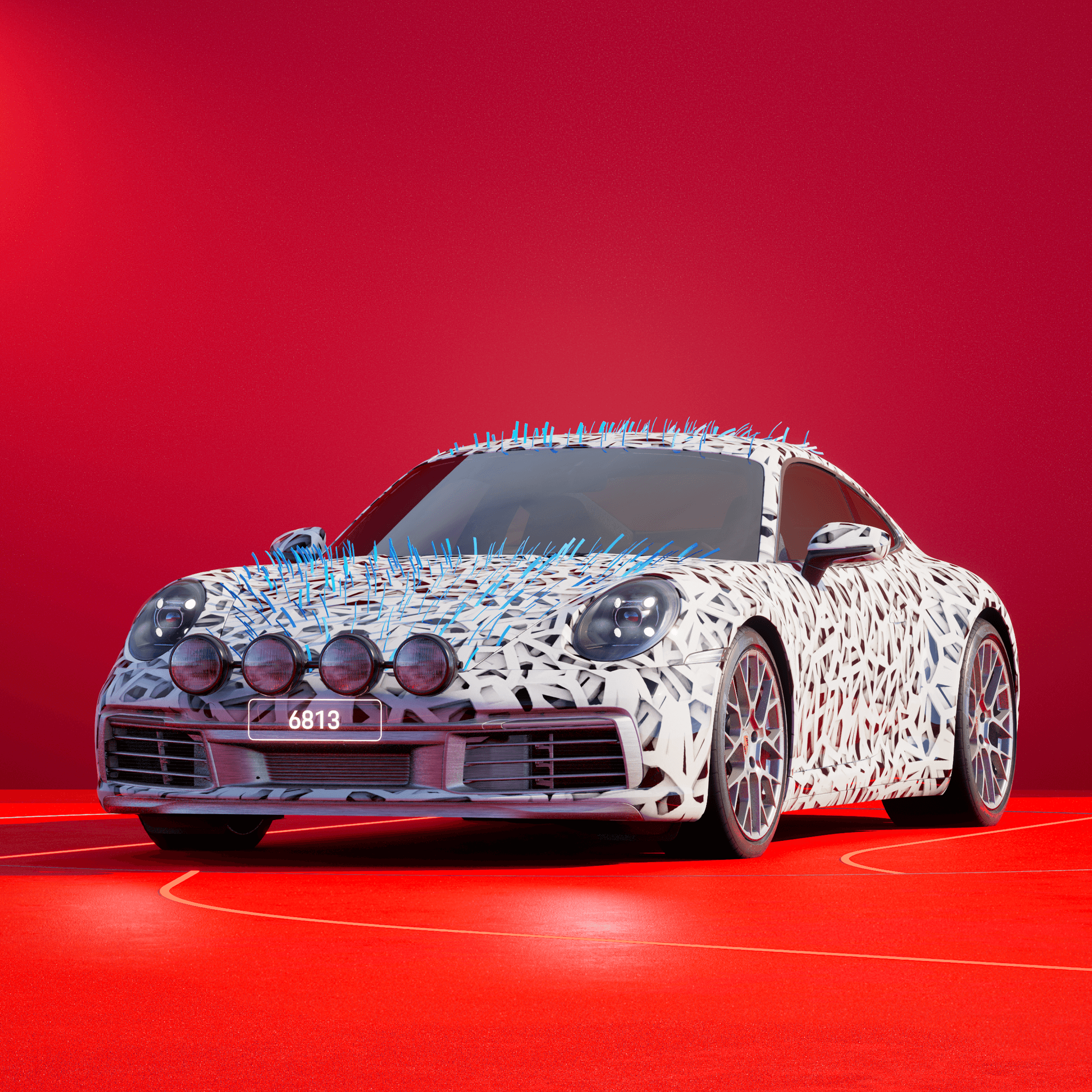 The PORSCHΞ 911 6813 image in phase