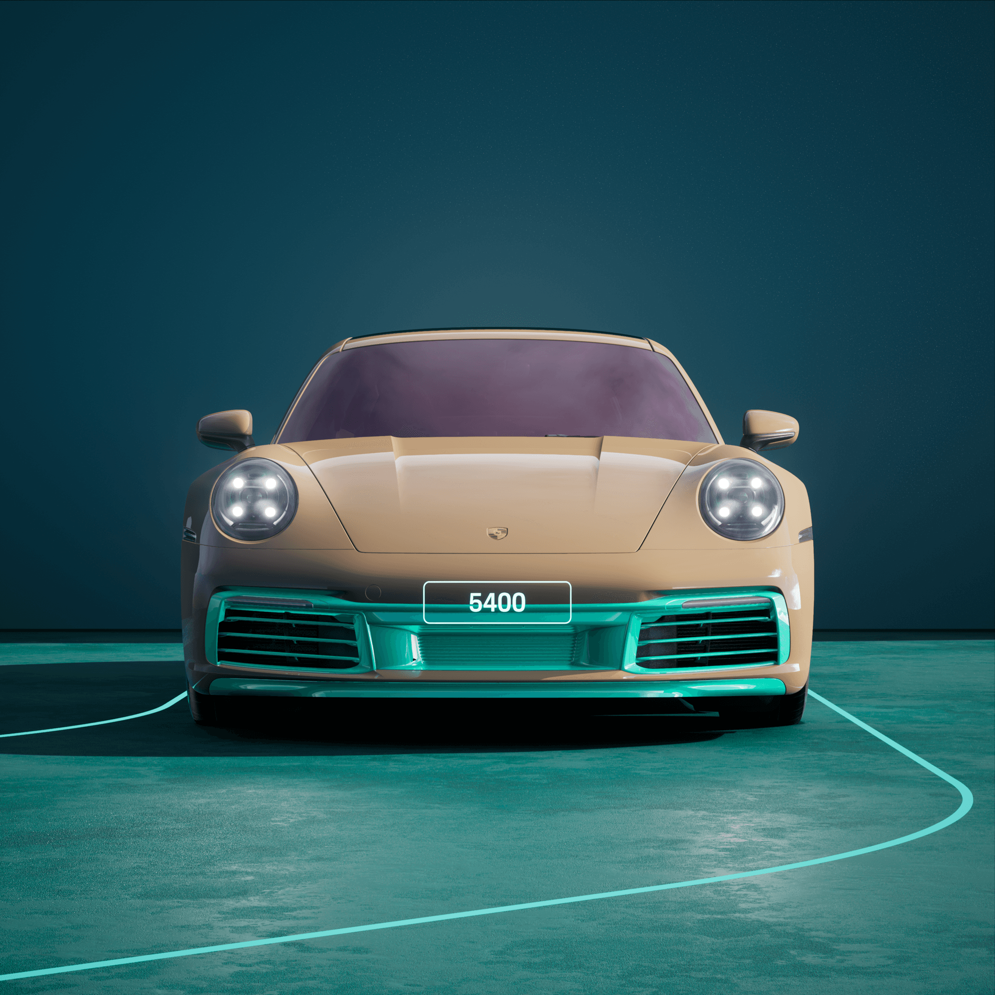 The PORSCHΞ 911 5400 image in phase