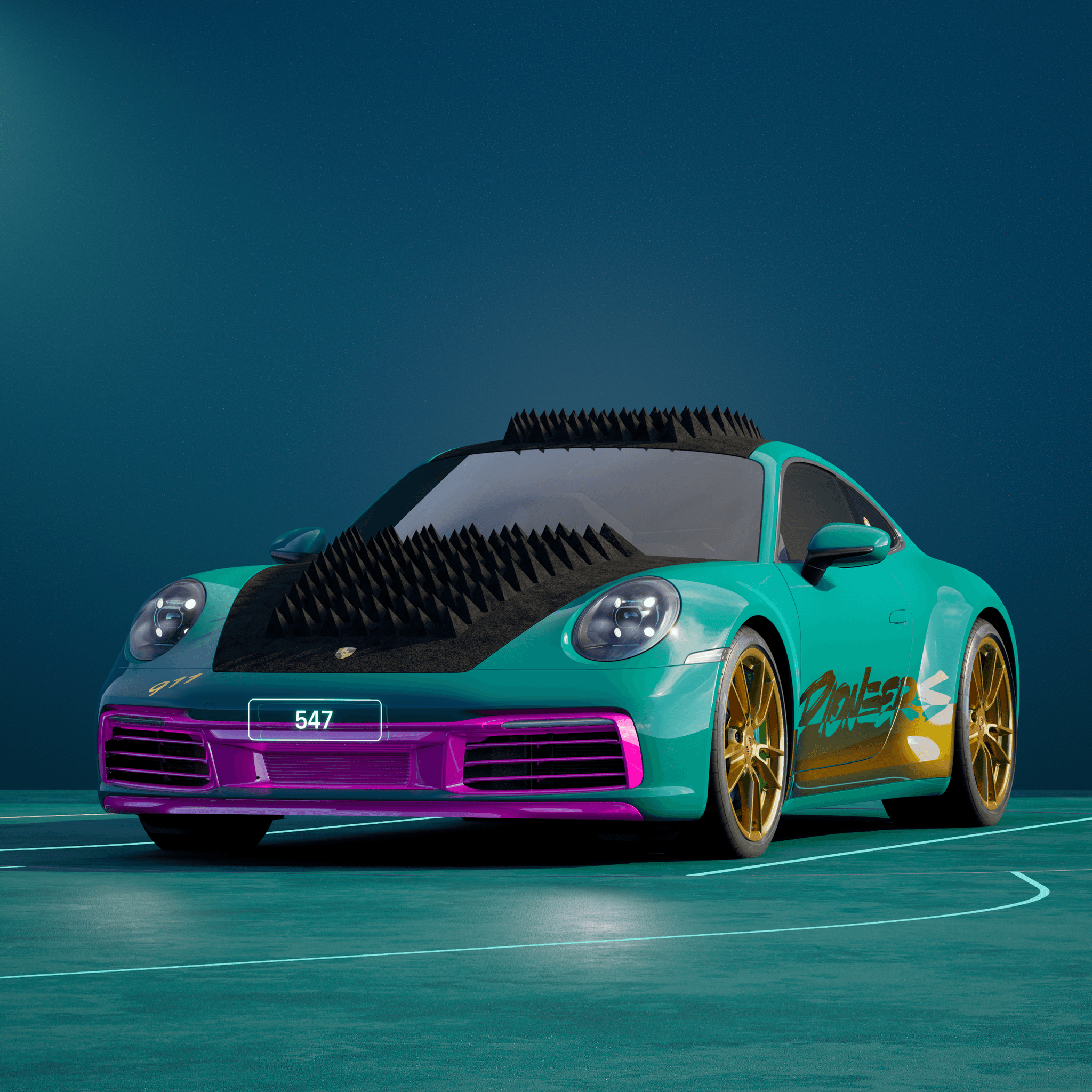 The PORSCHΞ 911 547 image in phase