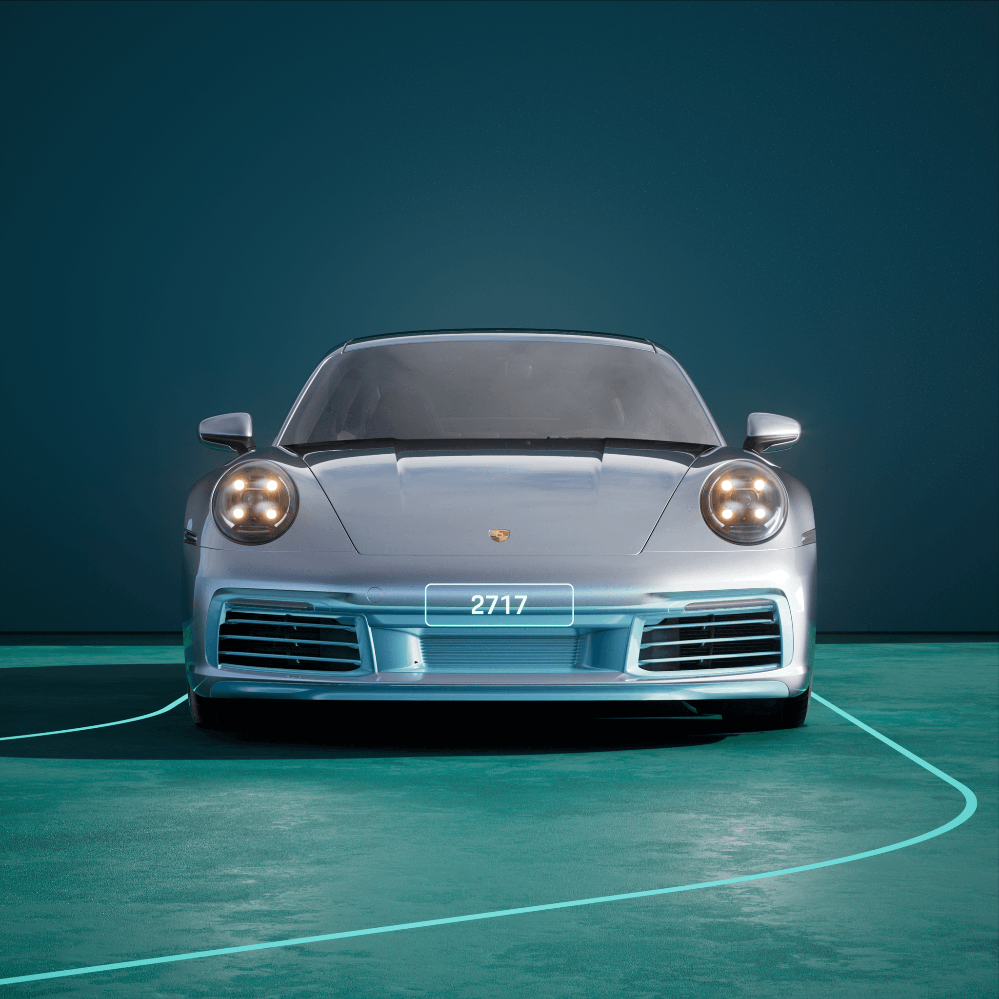 The PORSCHΞ 911 2717 image in phase