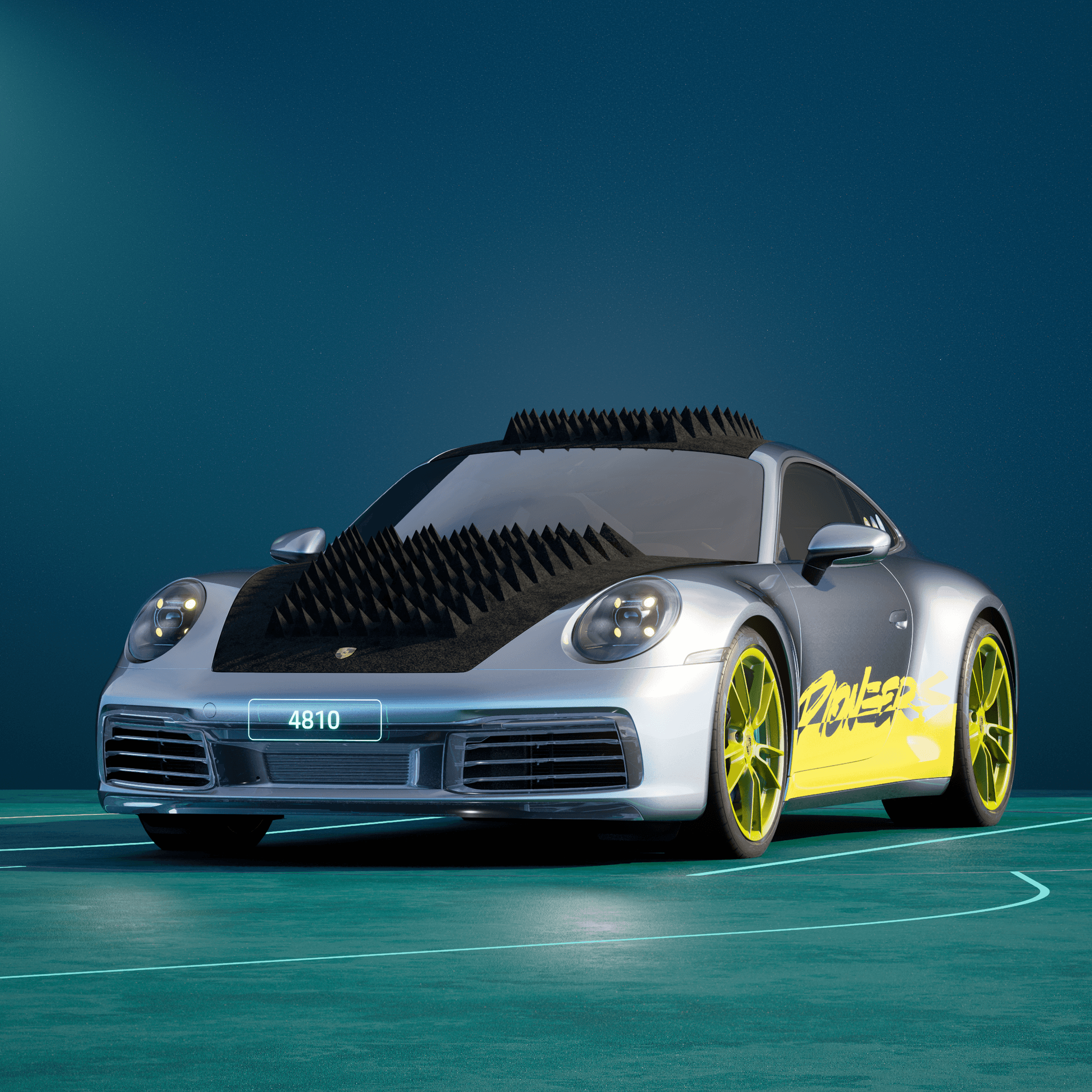 The PORSCHΞ 911 4810 image in phase
