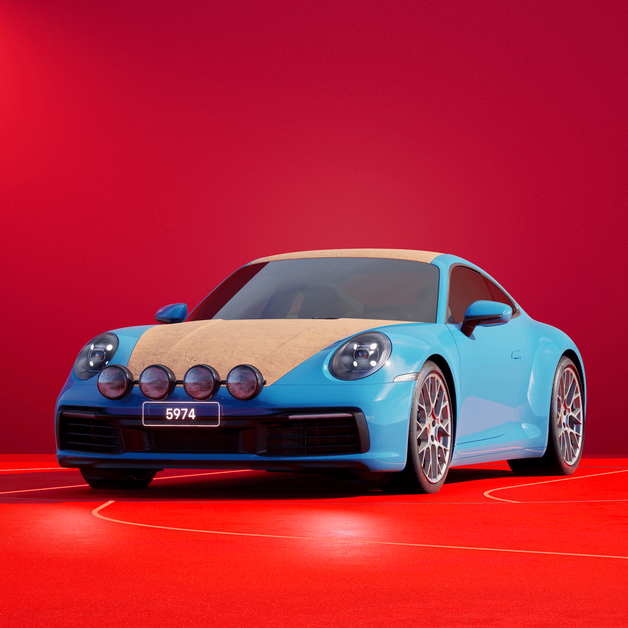The PORSCHΞ 911 5974 image in phase