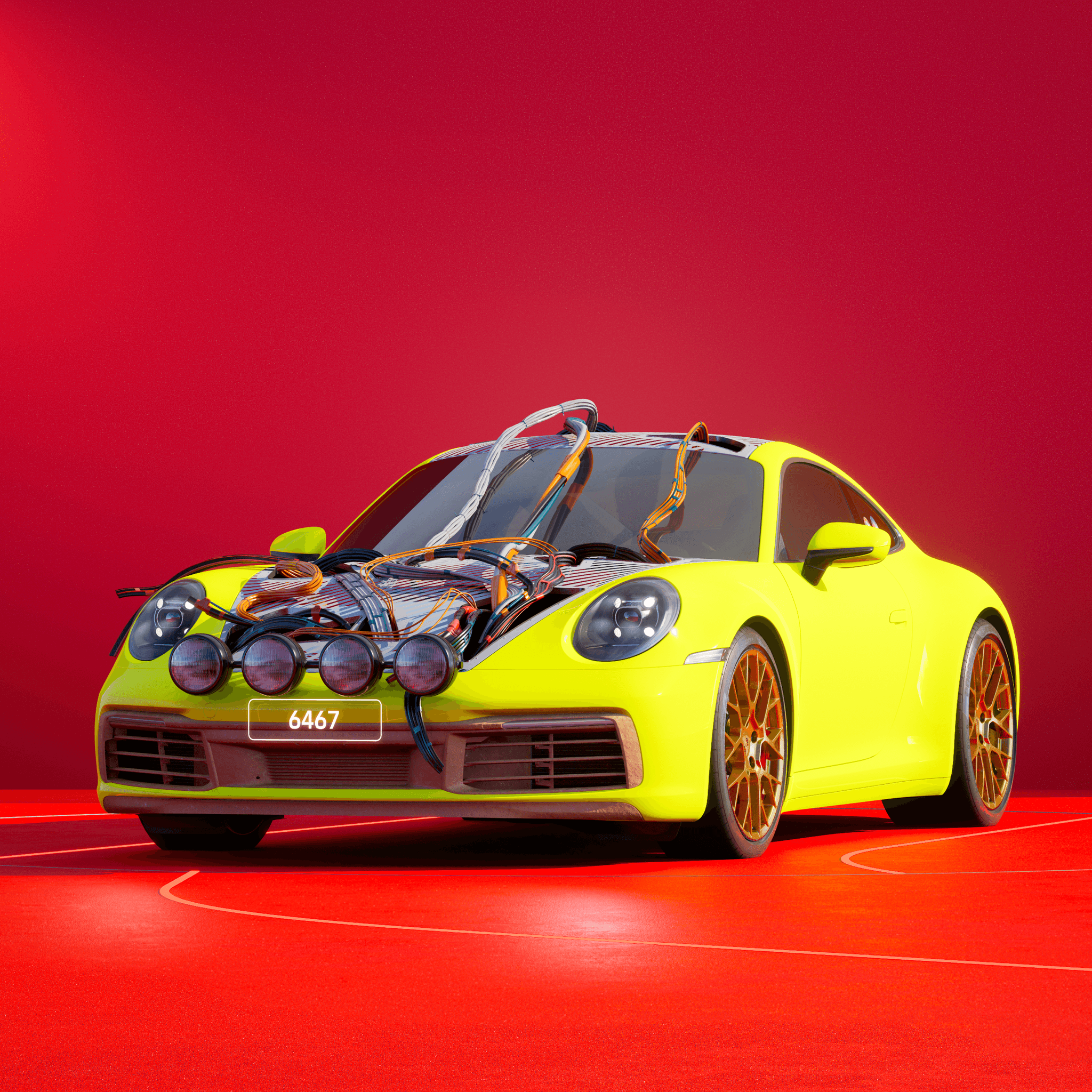 The PORSCHΞ 911 6467 image in phase