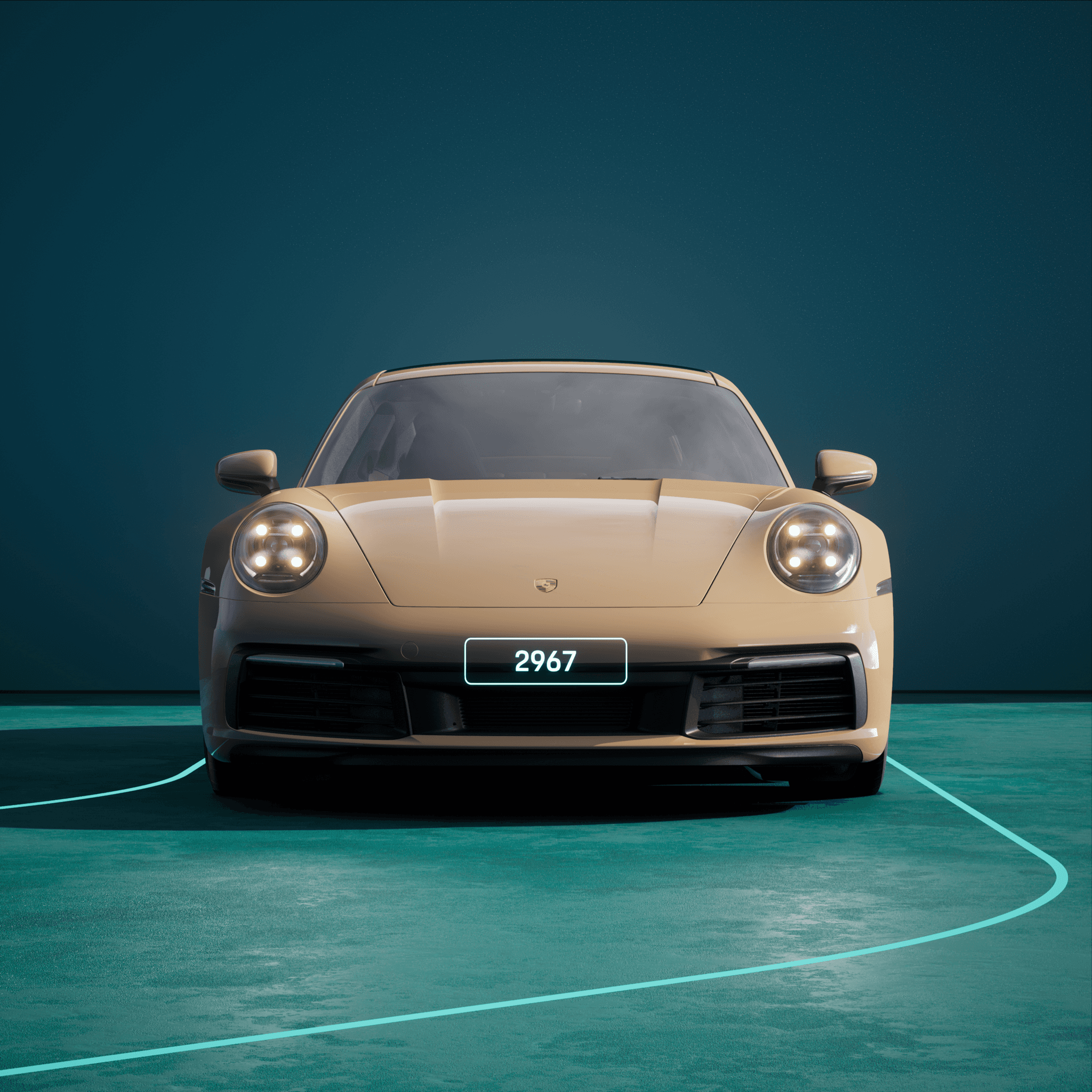 The PORSCHΞ 911 2967 image in phase