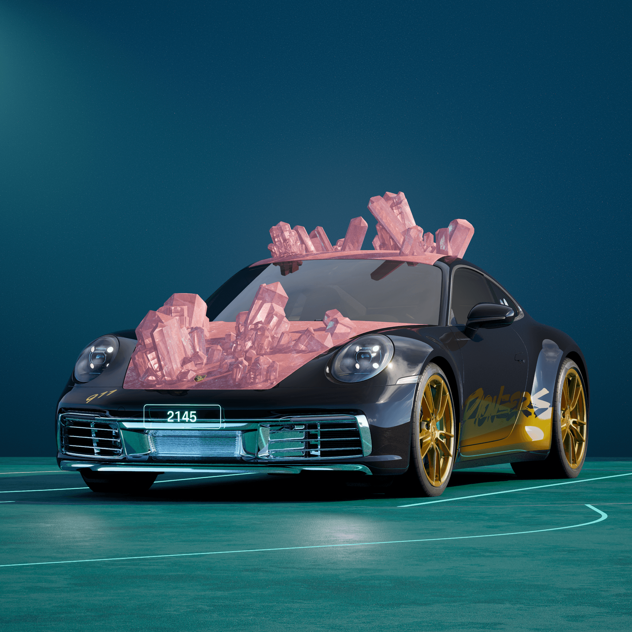 The PORSCHΞ 911 2145 image in phase