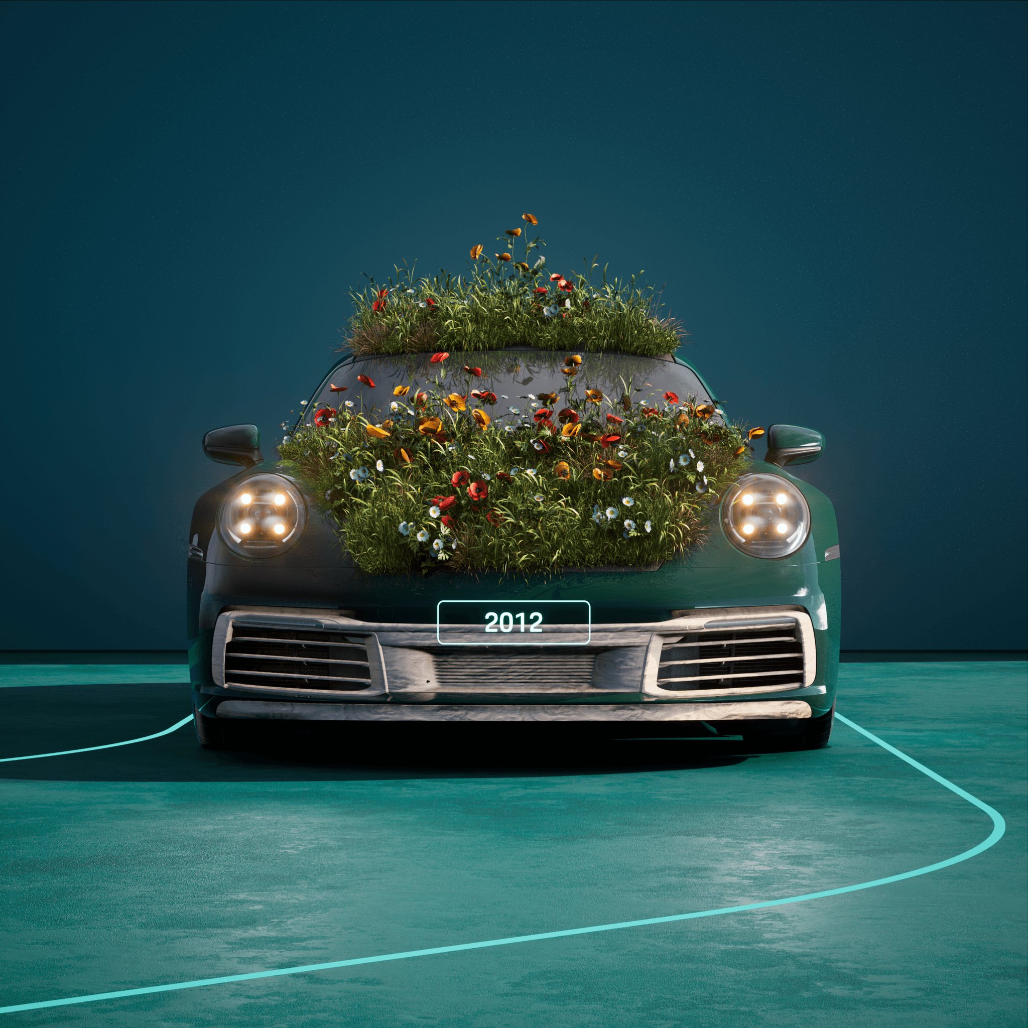 The PORSCHΞ 911 2012 image in phase