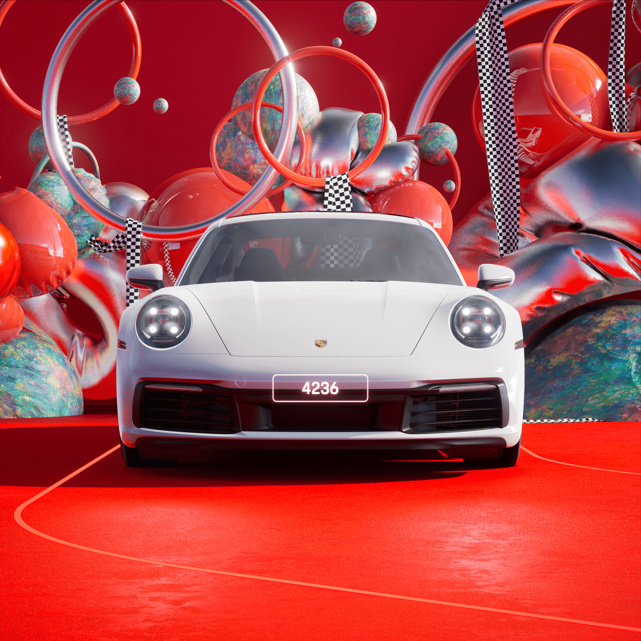 The PORSCHΞ 911 4236 image in phase