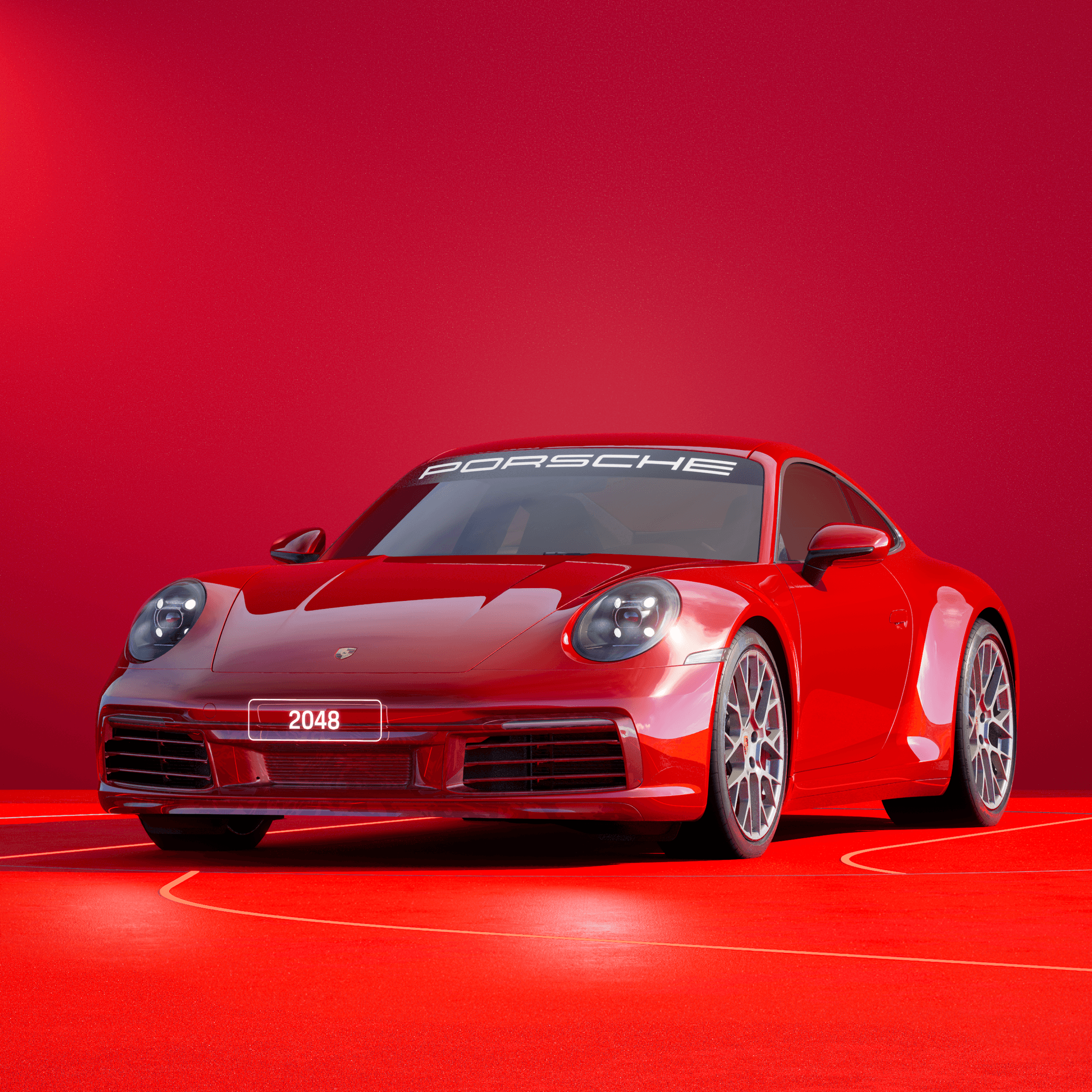 The PORSCHΞ 911 2048 image in phase