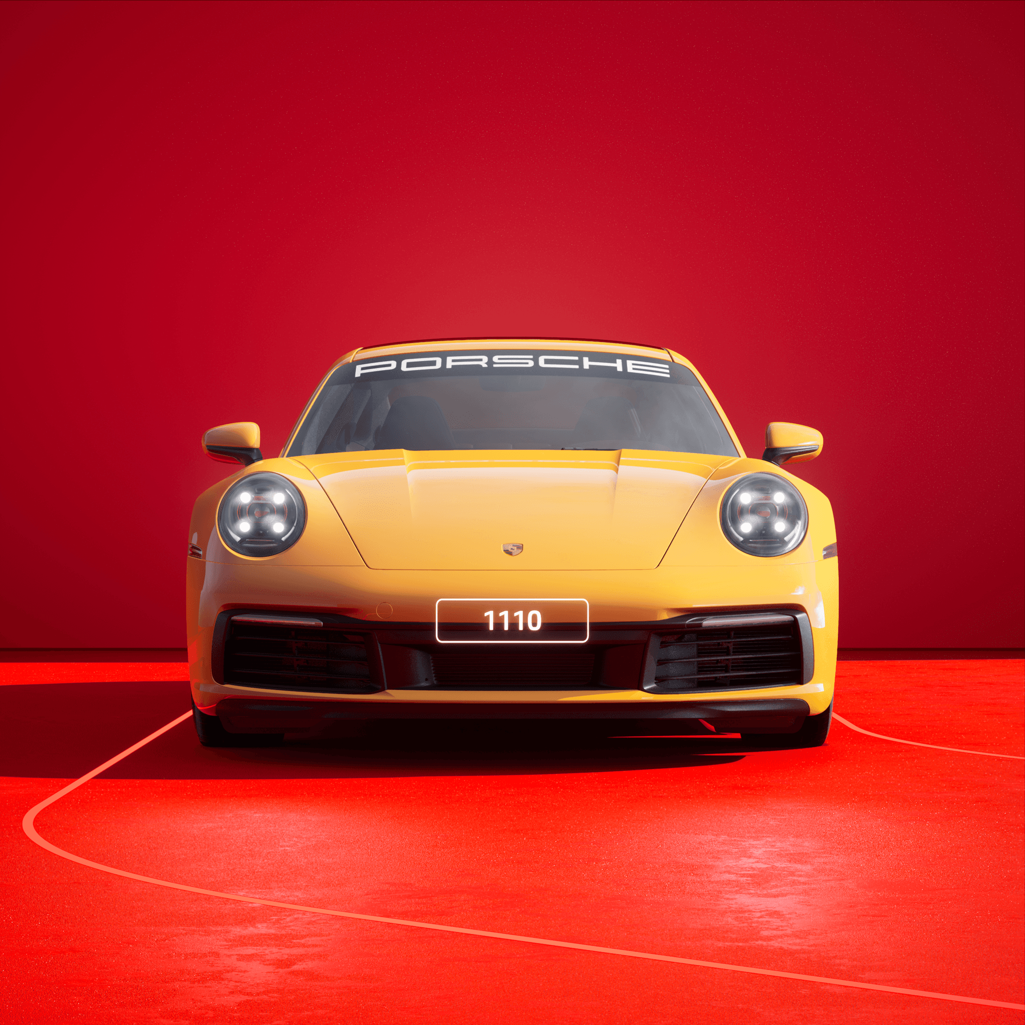 The PORSCHΞ 911 1110 image in phase