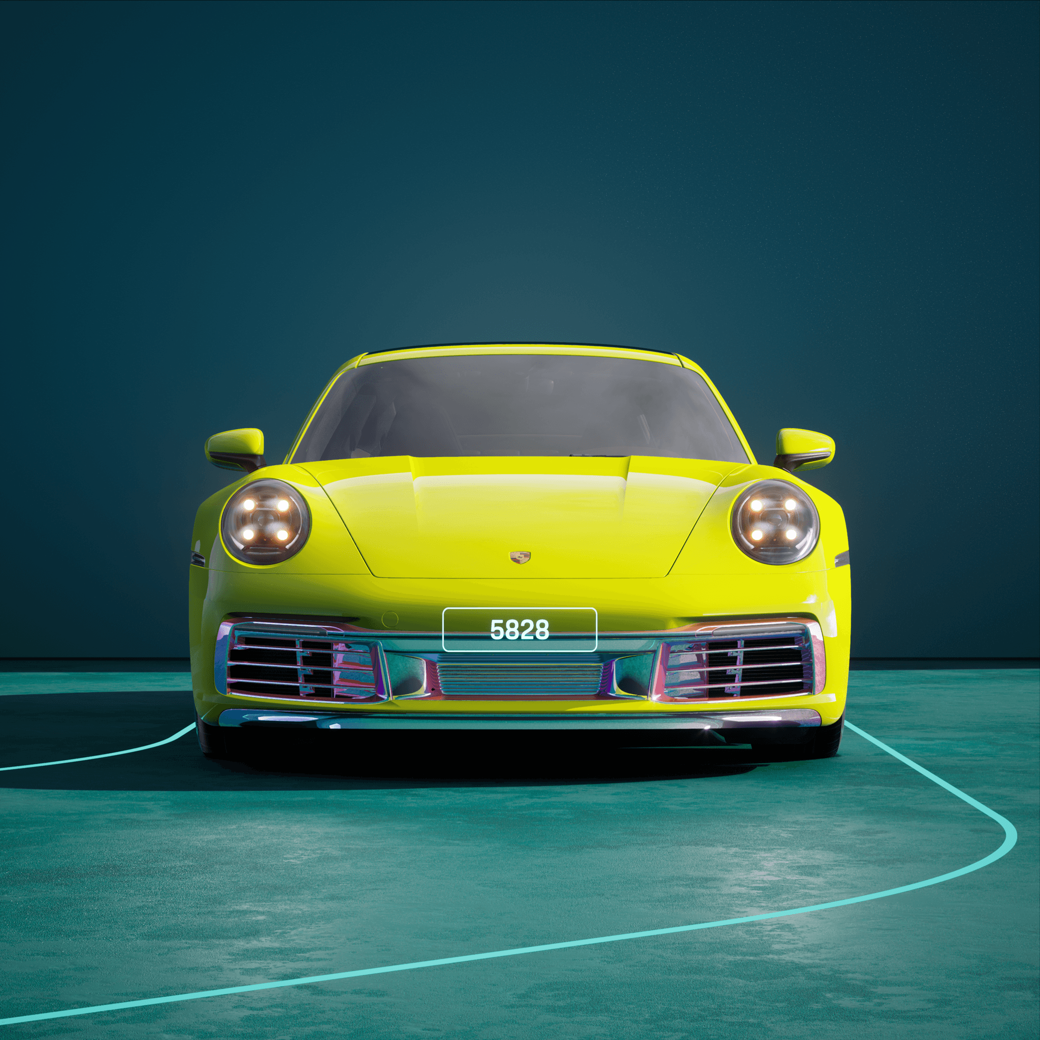 The PORSCHΞ 911 5828 image in phase