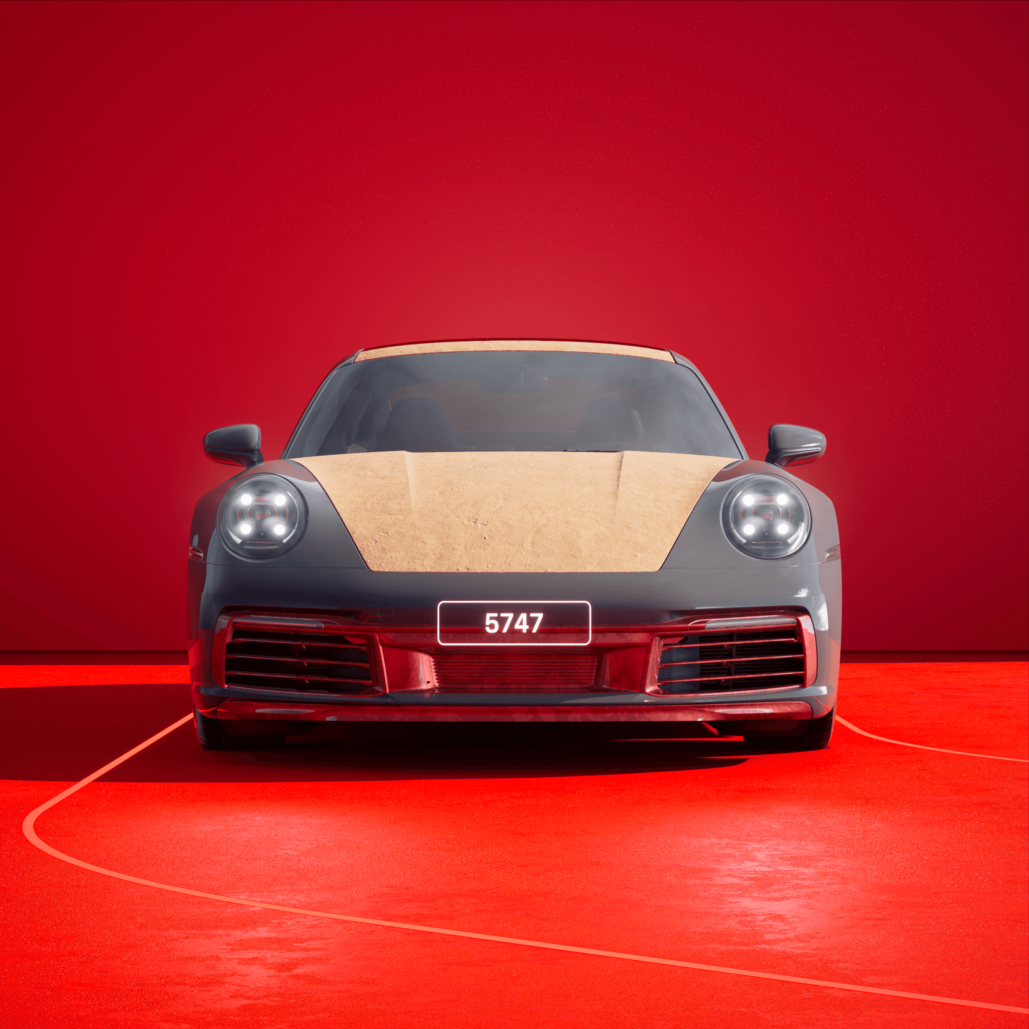 The PORSCHΞ 911 5747 image in phase