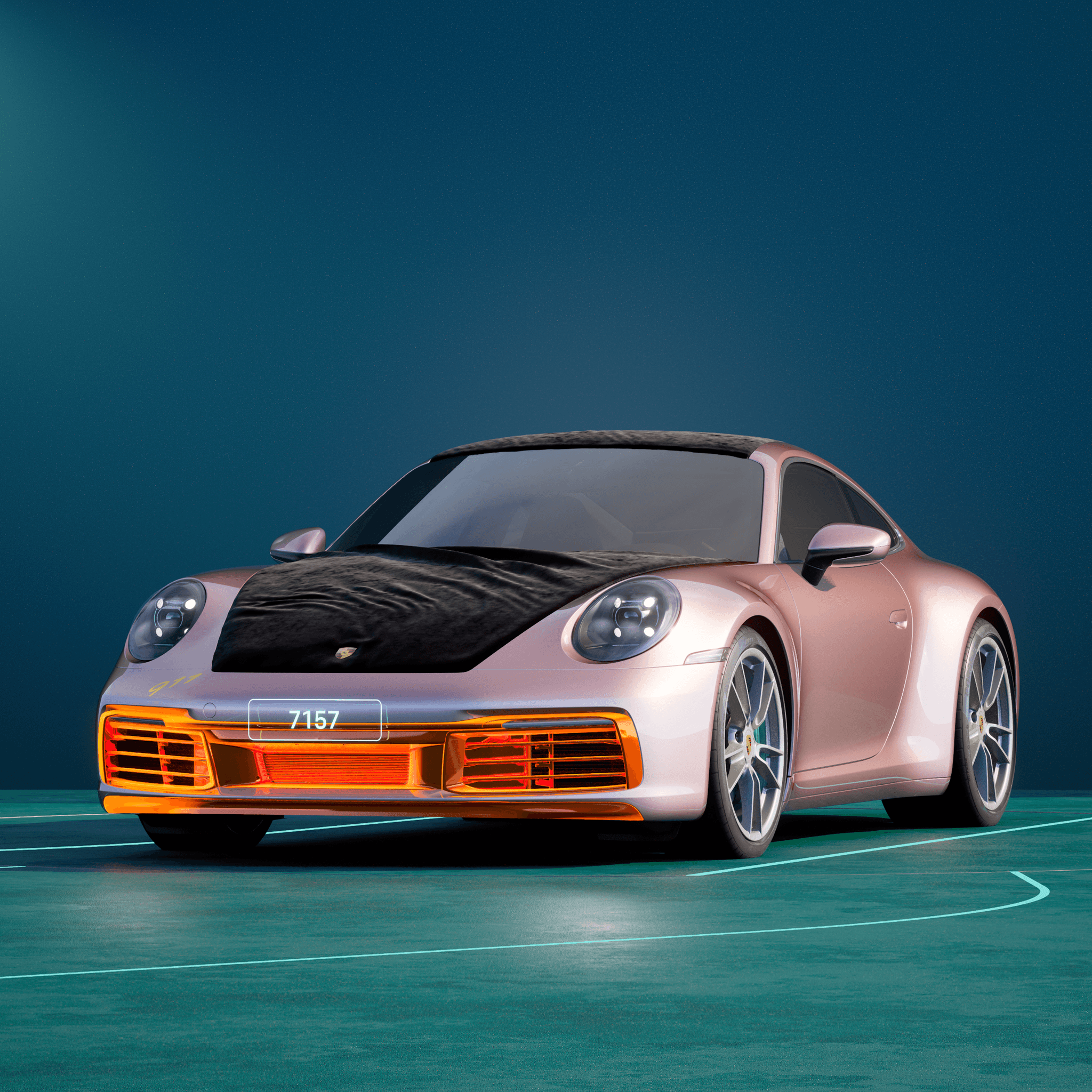 The PORSCHΞ 911 7157 image in phase