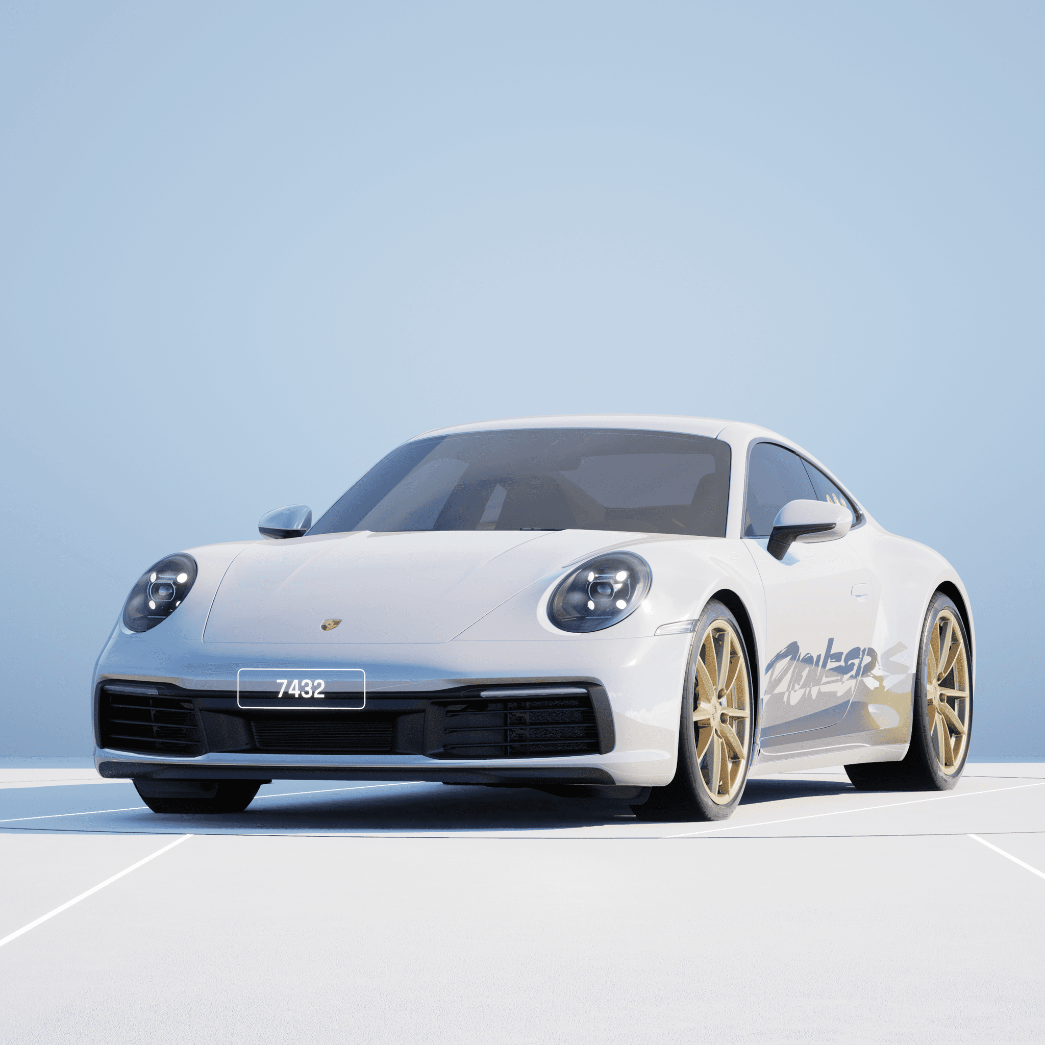 The PORSCHΞ 911 7432 image in phase