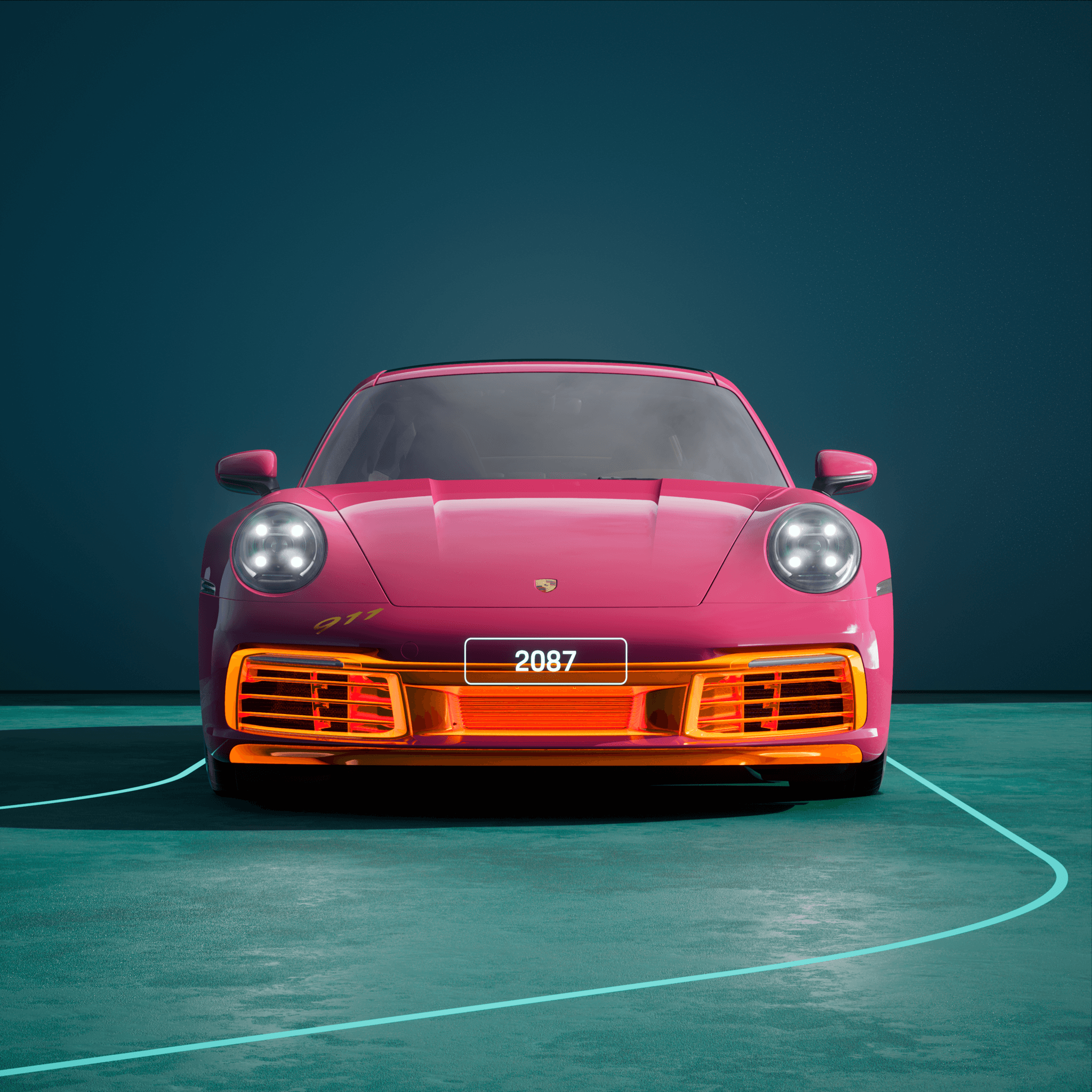 The PORSCHΞ 911 2087 image in phase