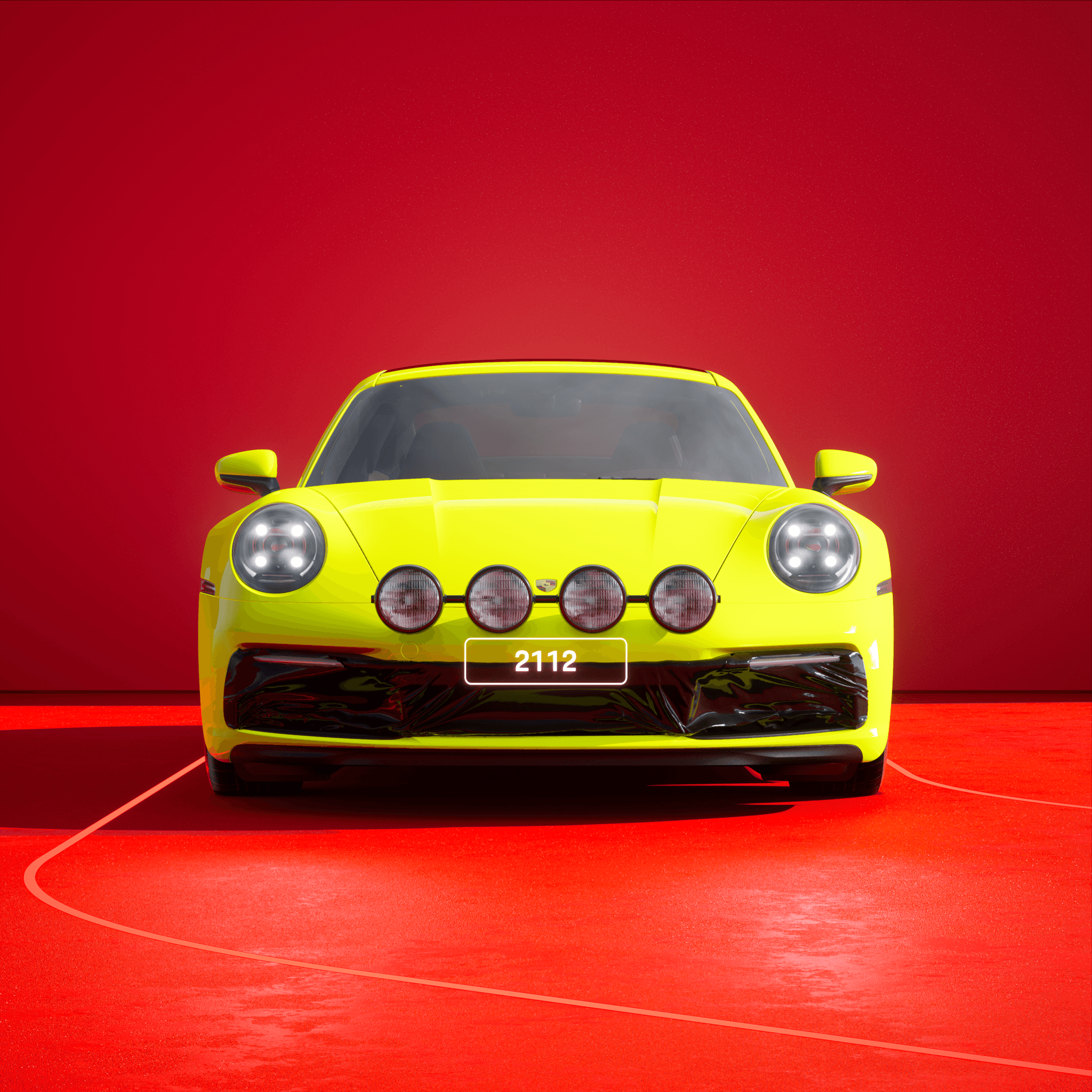 The PORSCHΞ 911 2112 image in phase