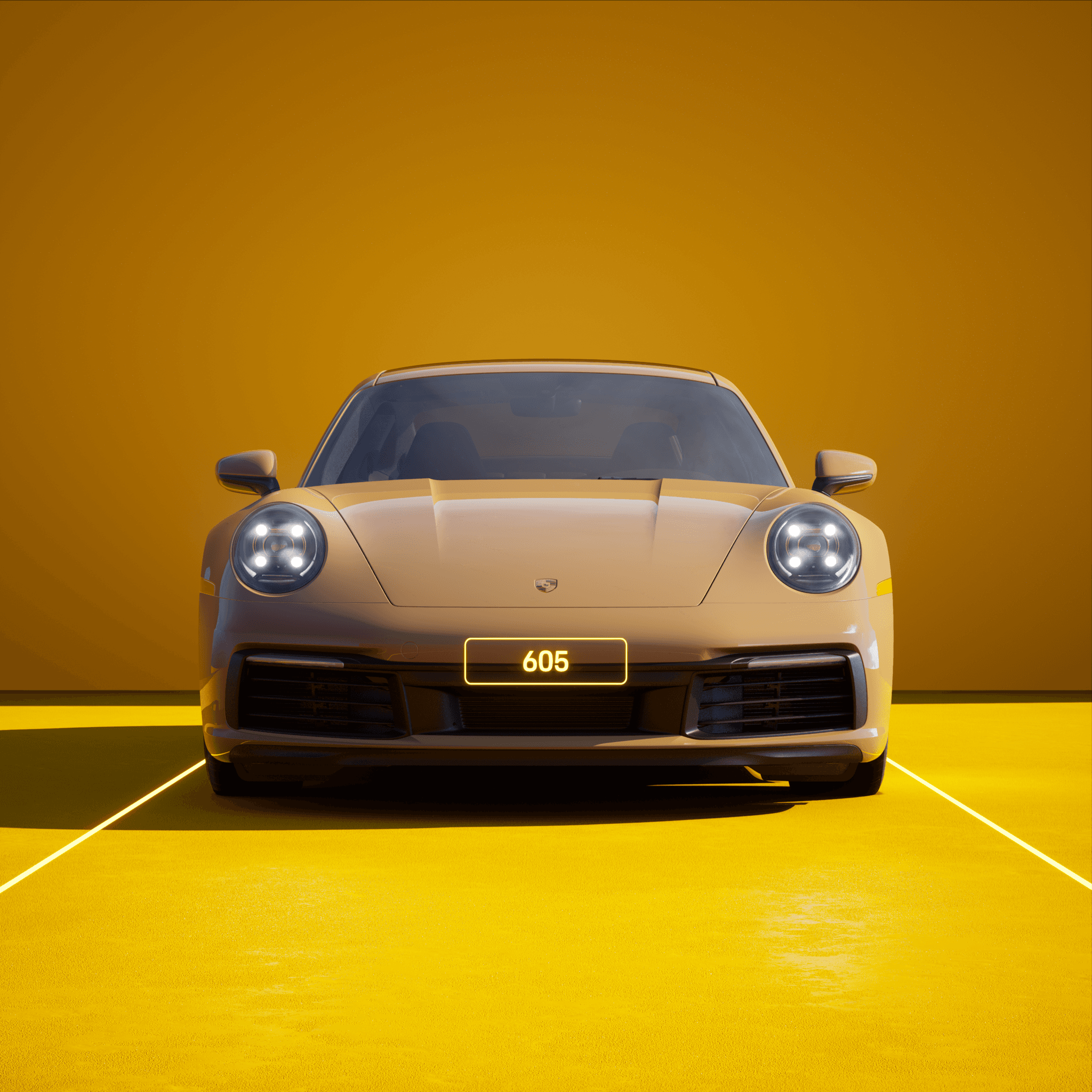The PORSCHΞ 911 605 image in phase