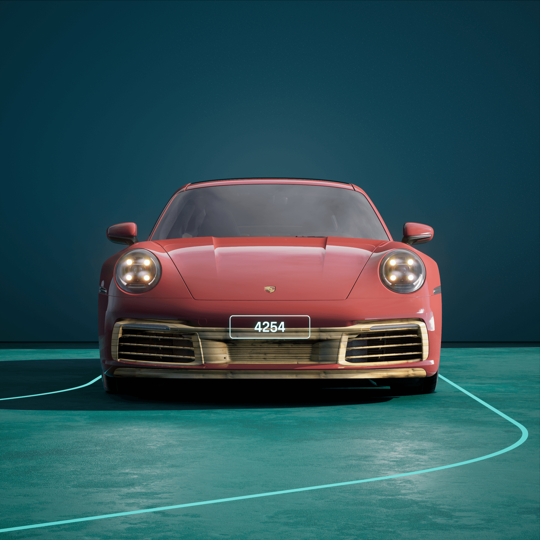 The PORSCHΞ 911 4254 image in phase